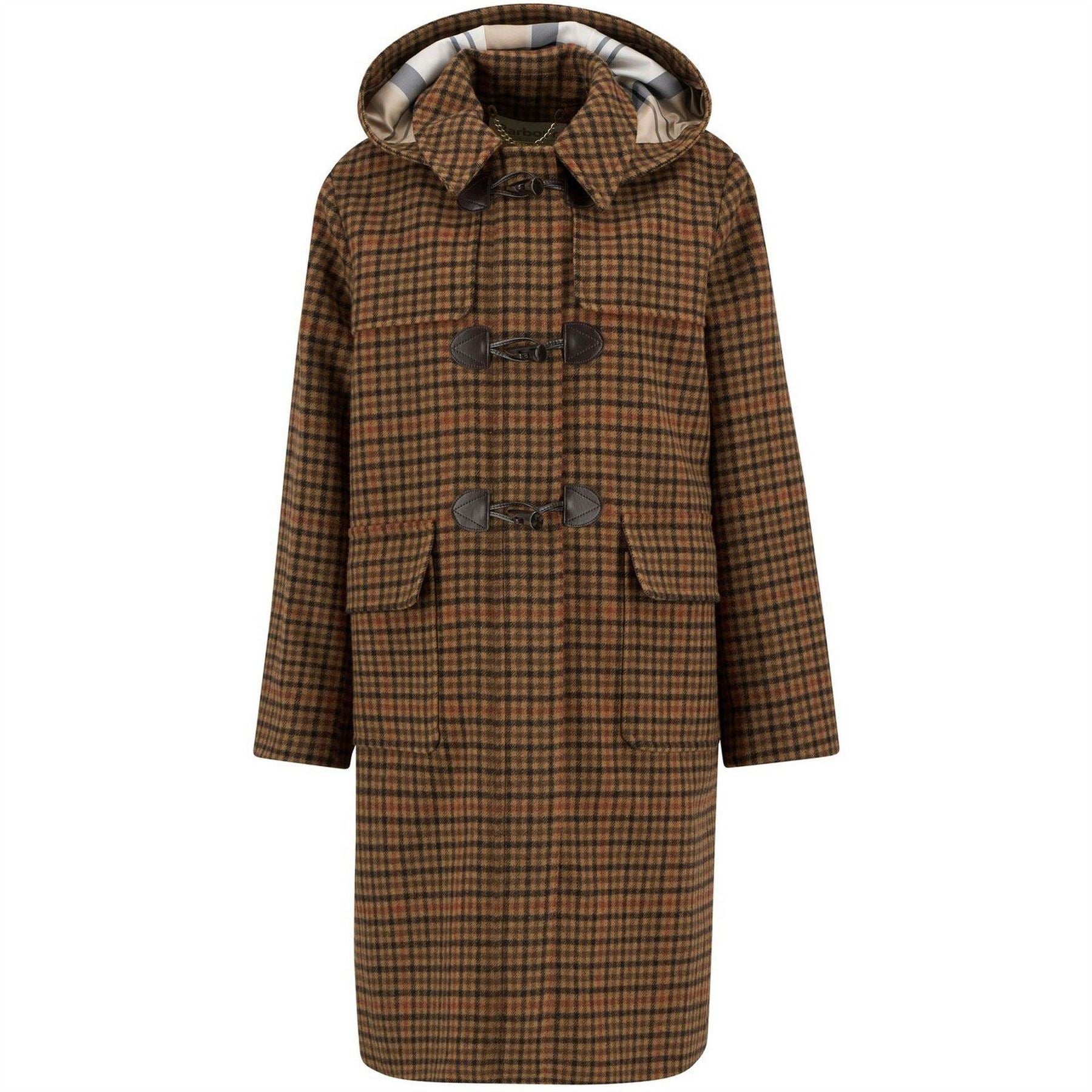 Barbour B.li Melody Check Duffle Coat