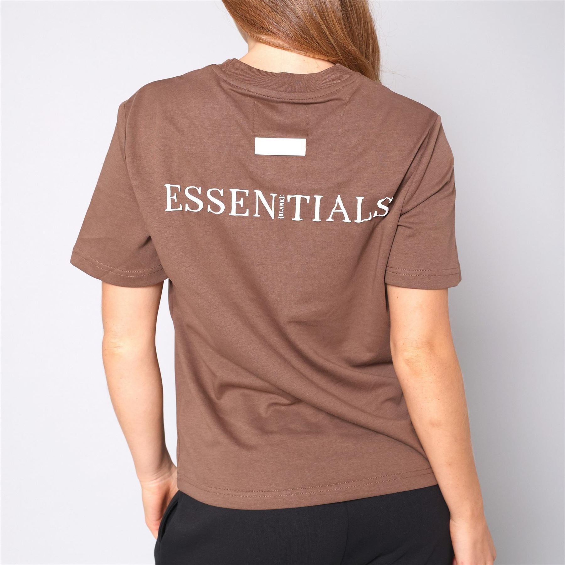 Blank Essentials Embroidered Text Graphic Crew Neck Short Sleeve Boyfriend T-Shirt