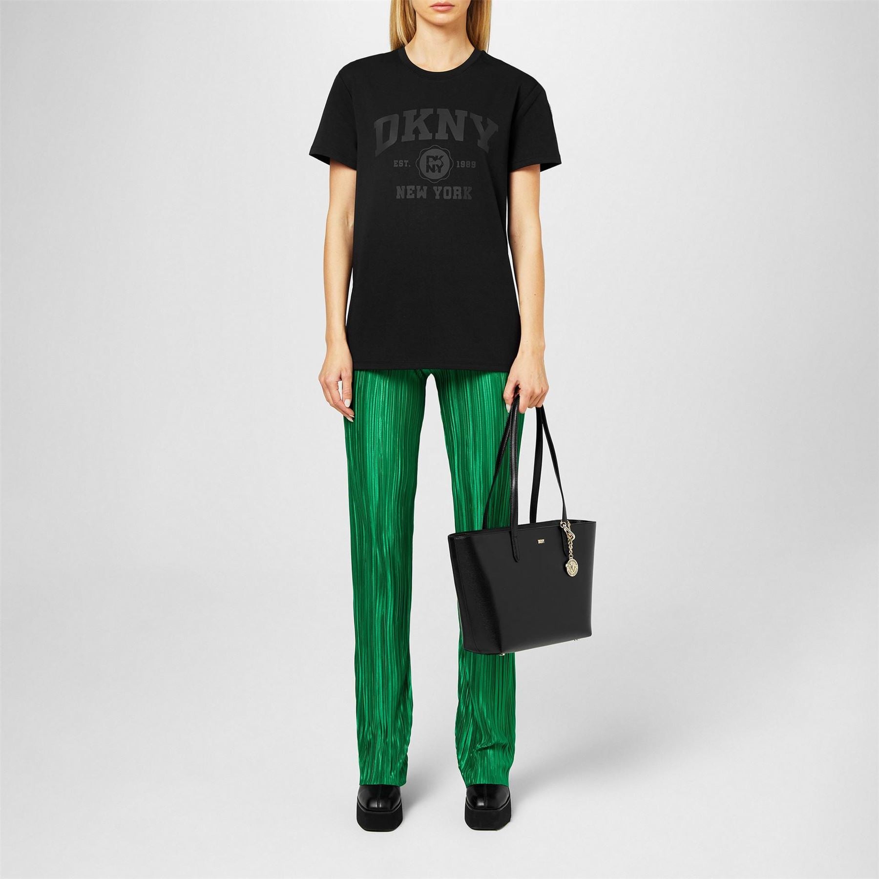 DKNY Varsity Oversize Fit Crew Neck T-Shirt