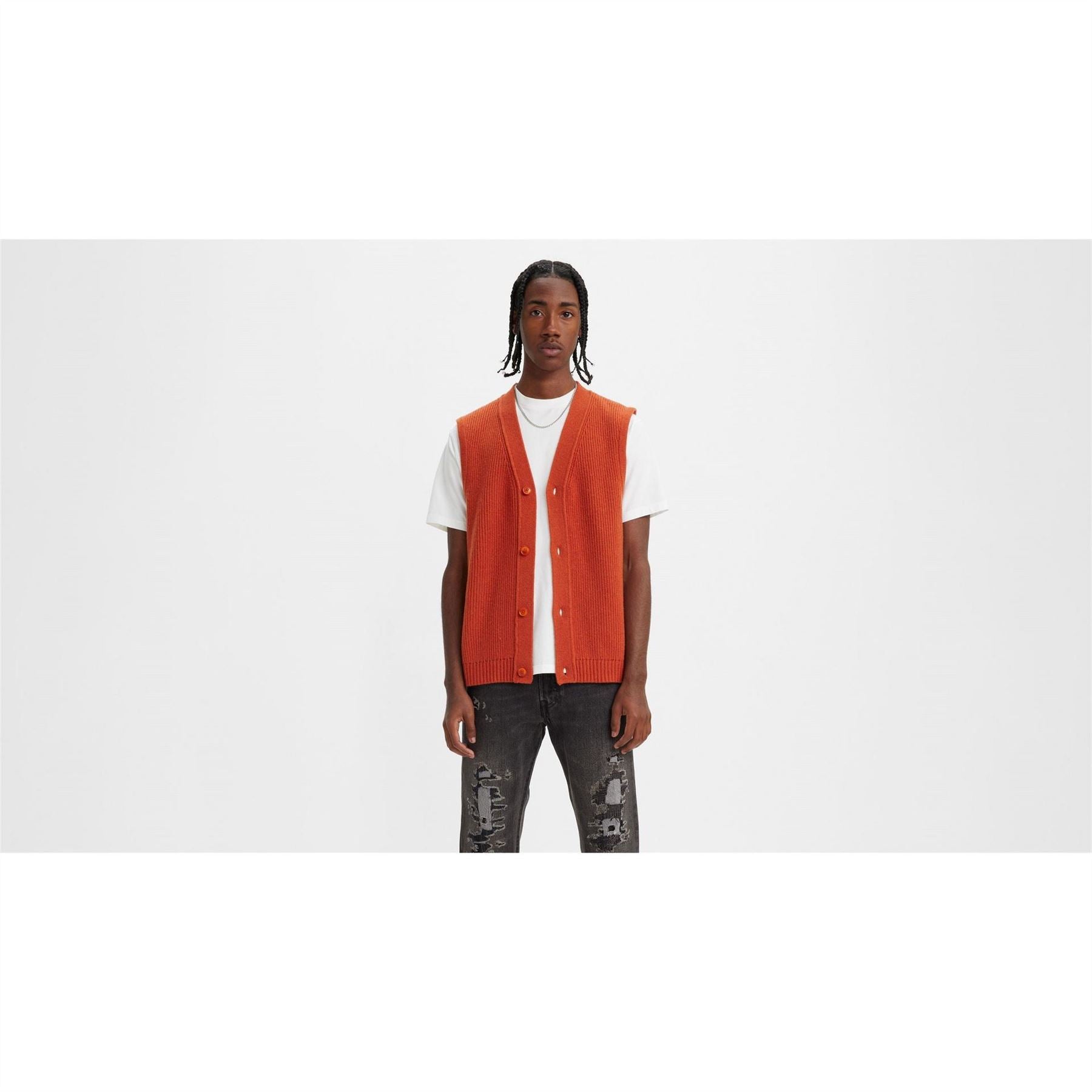 Levis Rincon Button Down Knitted Sweater Vest