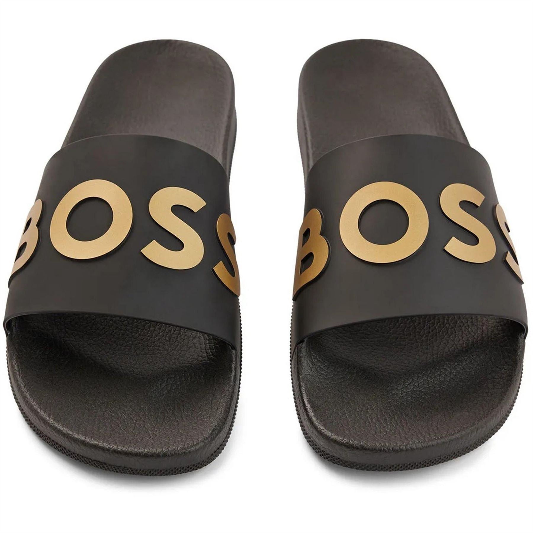 Boss Bay Logo Sliders, Branding Strap Sandals