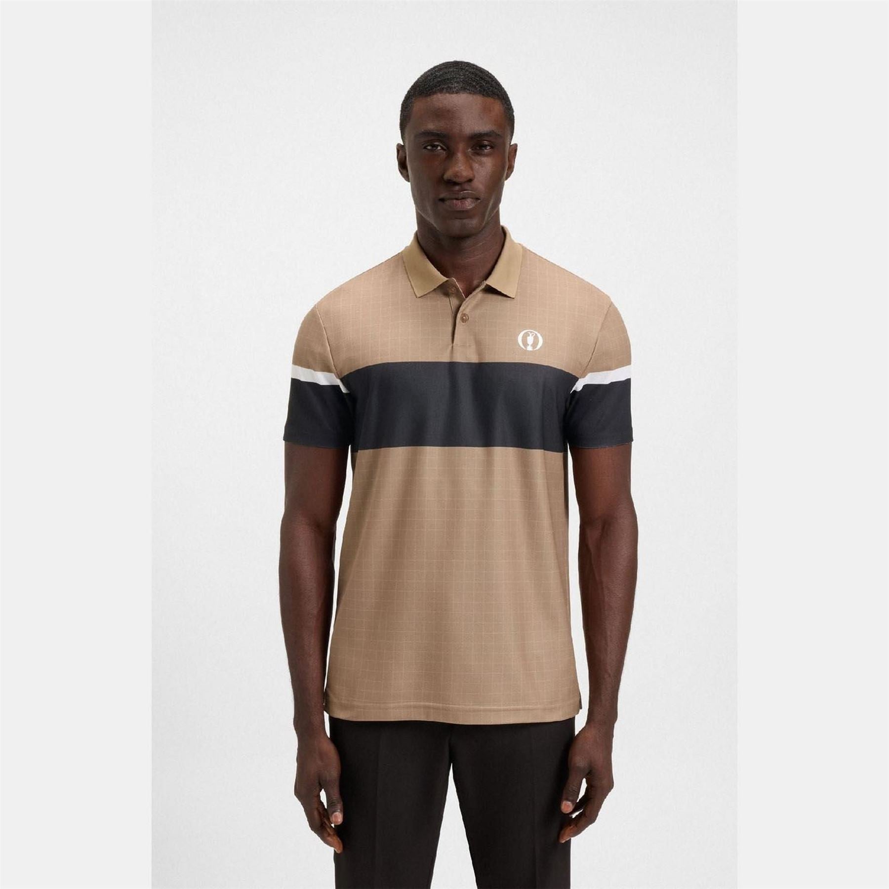 Boss Open 25 Paddy Grid Pattern Polo Shirt
