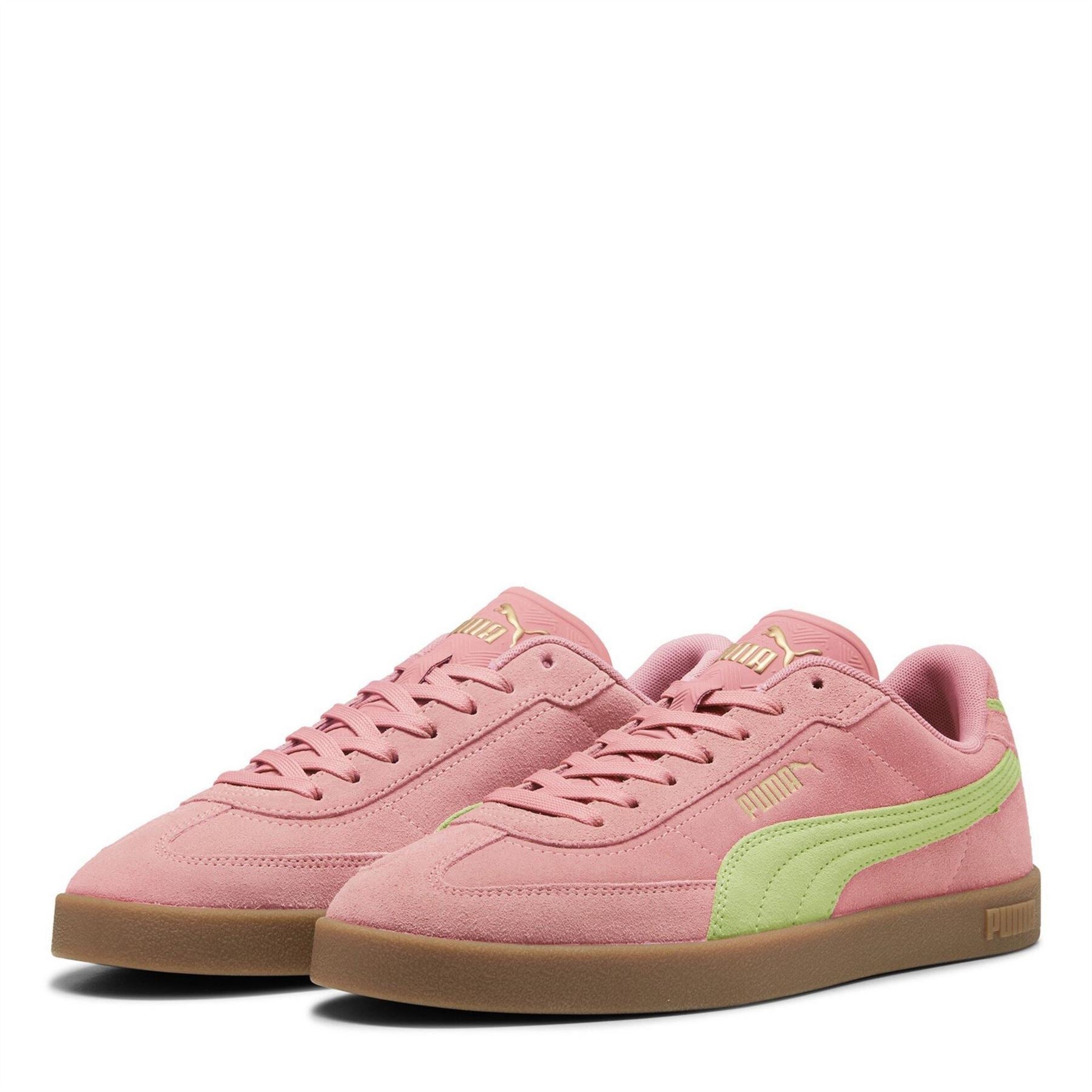 Puma Round Toe Low Top Flat Heel Sneakers