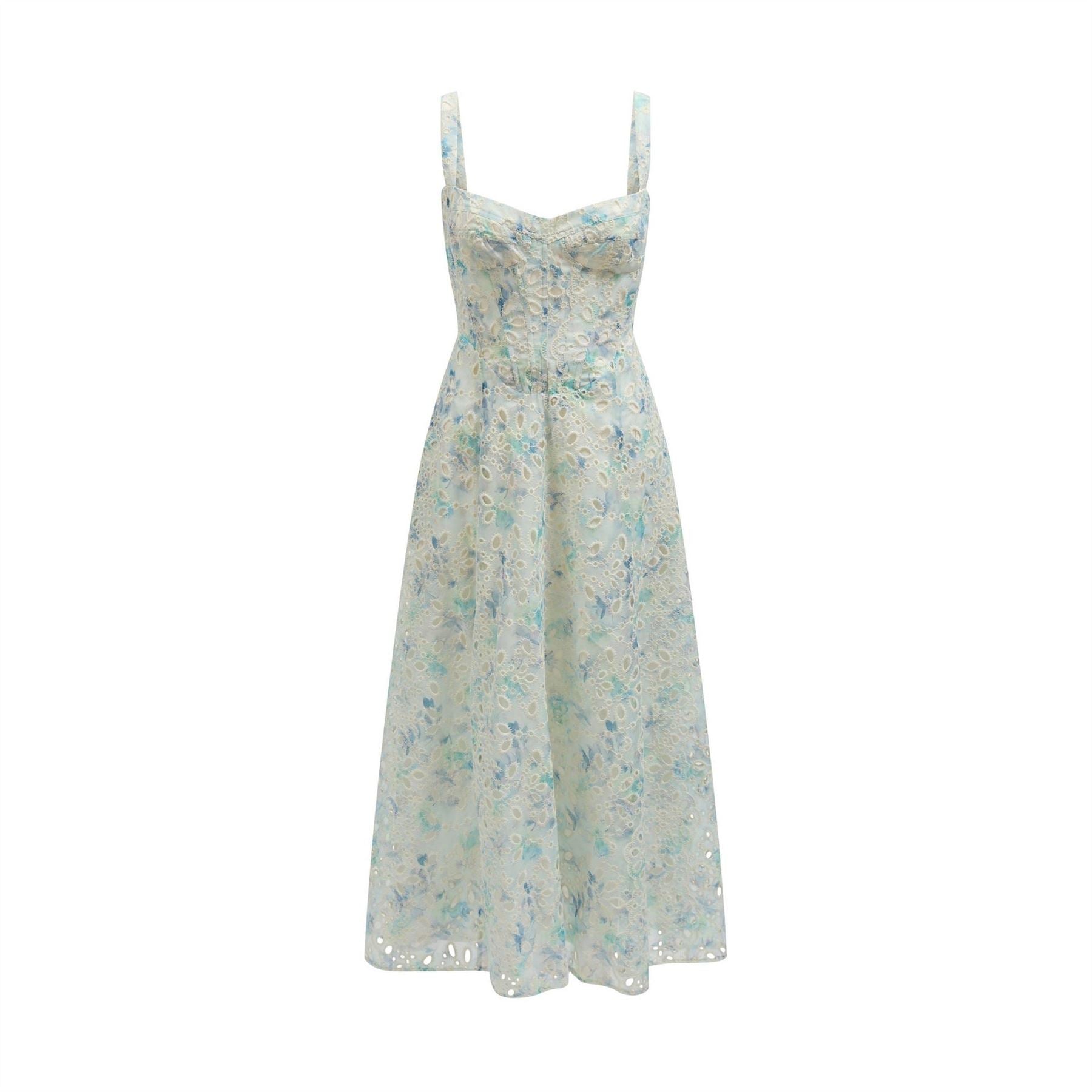 Bardot Adaline Embroidered Floral Cotton Maxi Dress