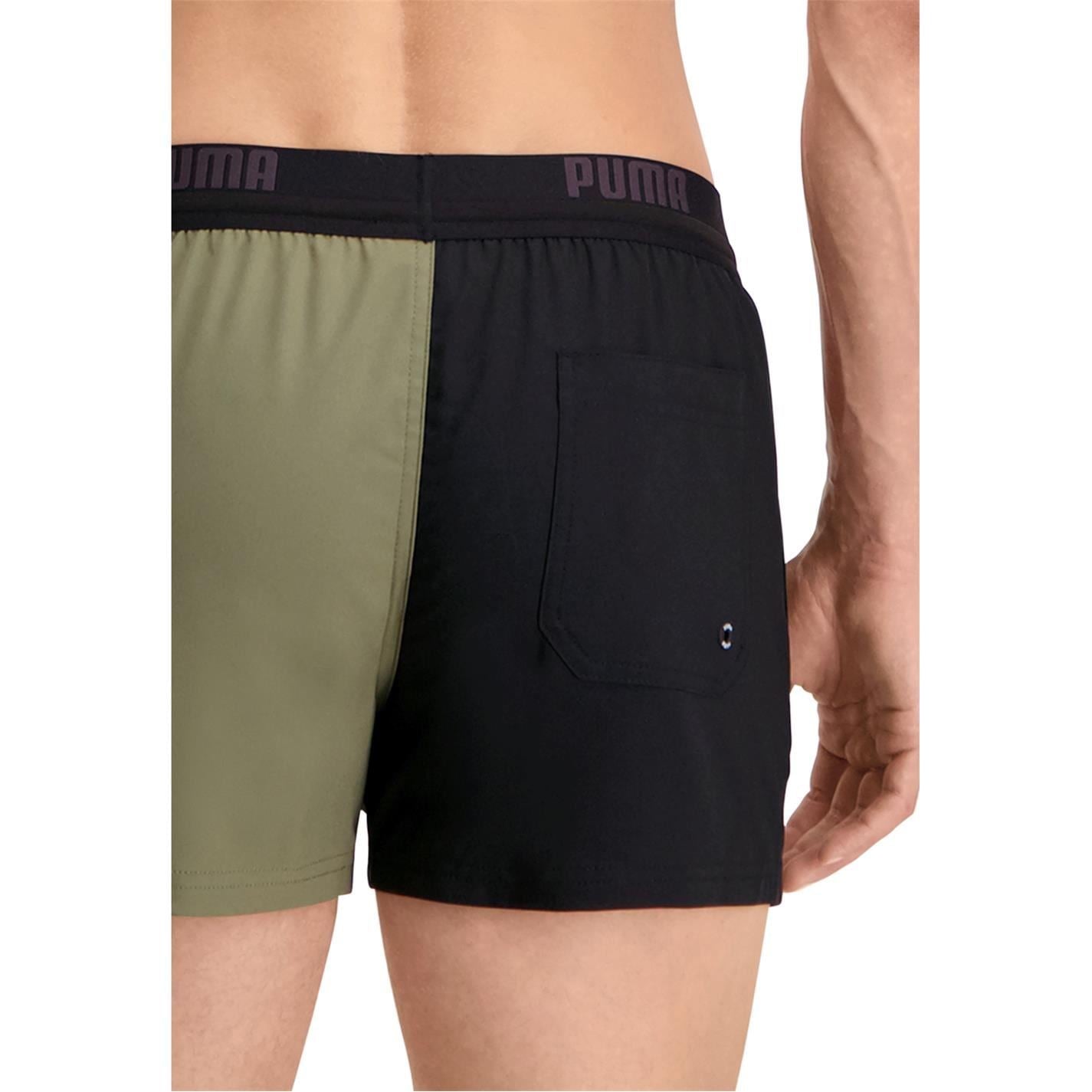 Puma Regular Fit Color Block Swim Shorts