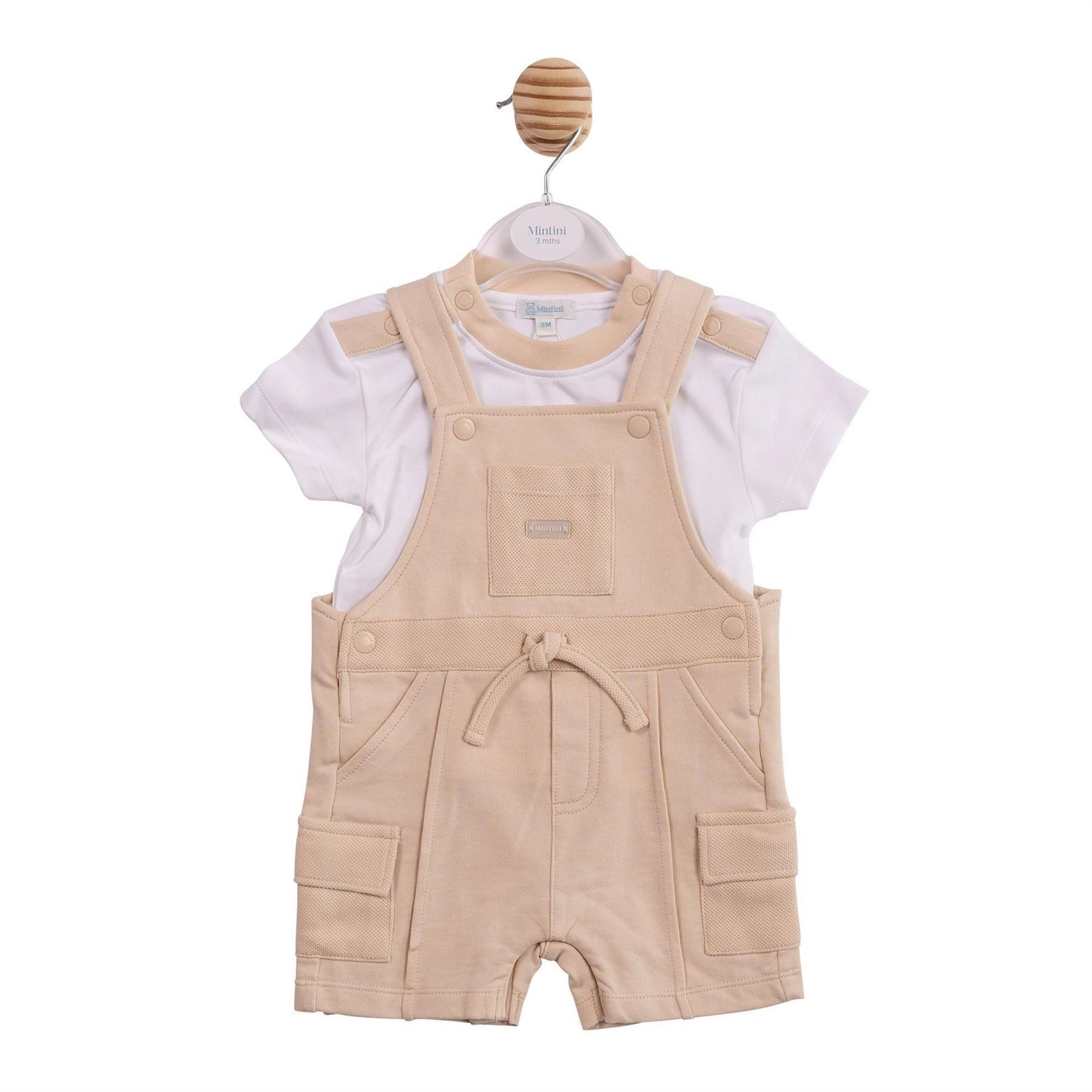 Mintini Baby Top And Dungaree Pyjama Set