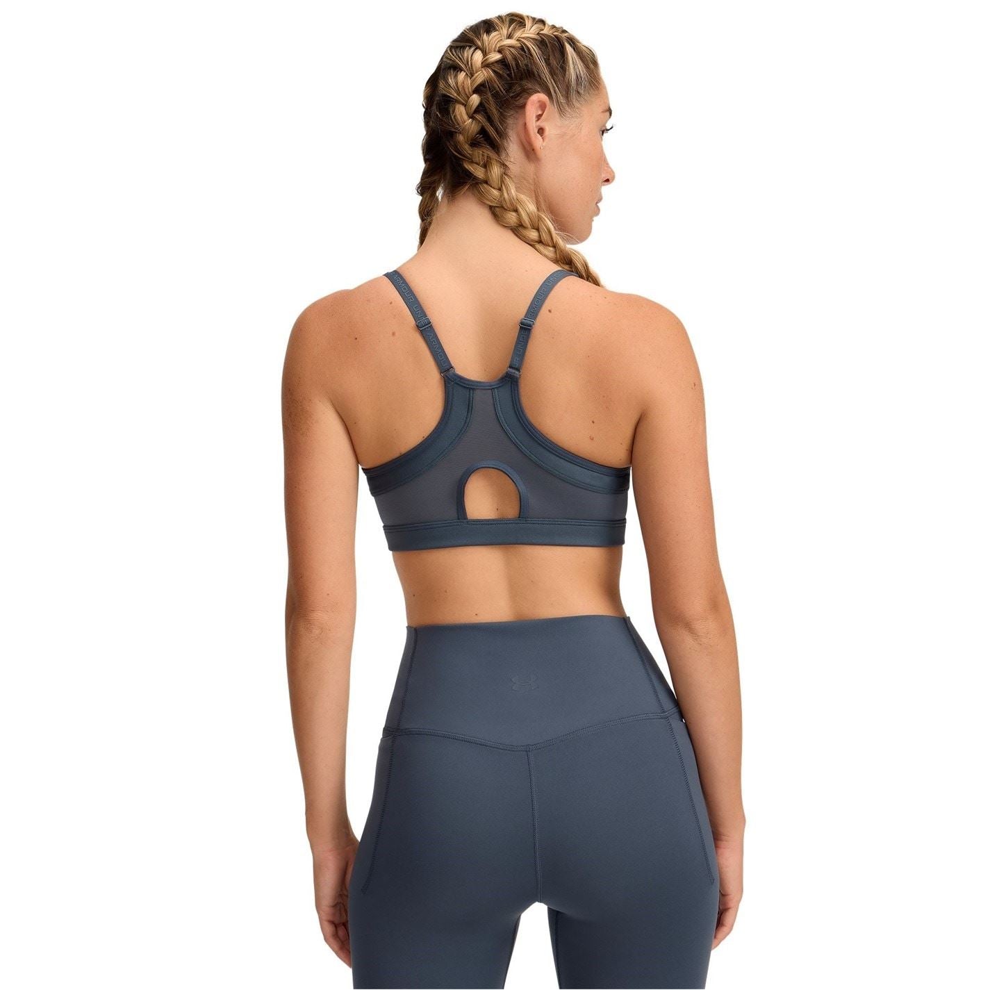 Under Armour V-Neck Sports Bra with Spaghetti Straps