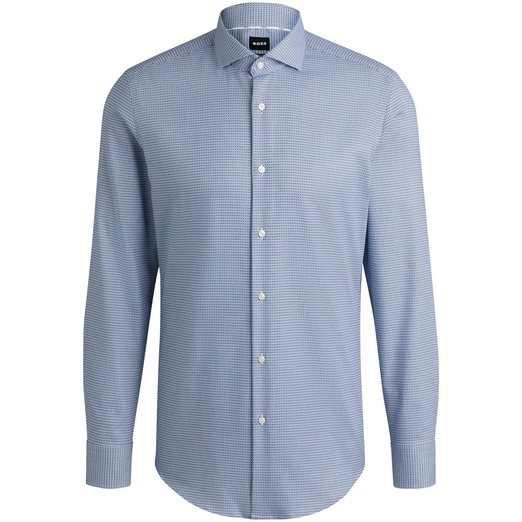 Boss Hbb Hhank Spread C1 Plain Long Sleeve Shirt