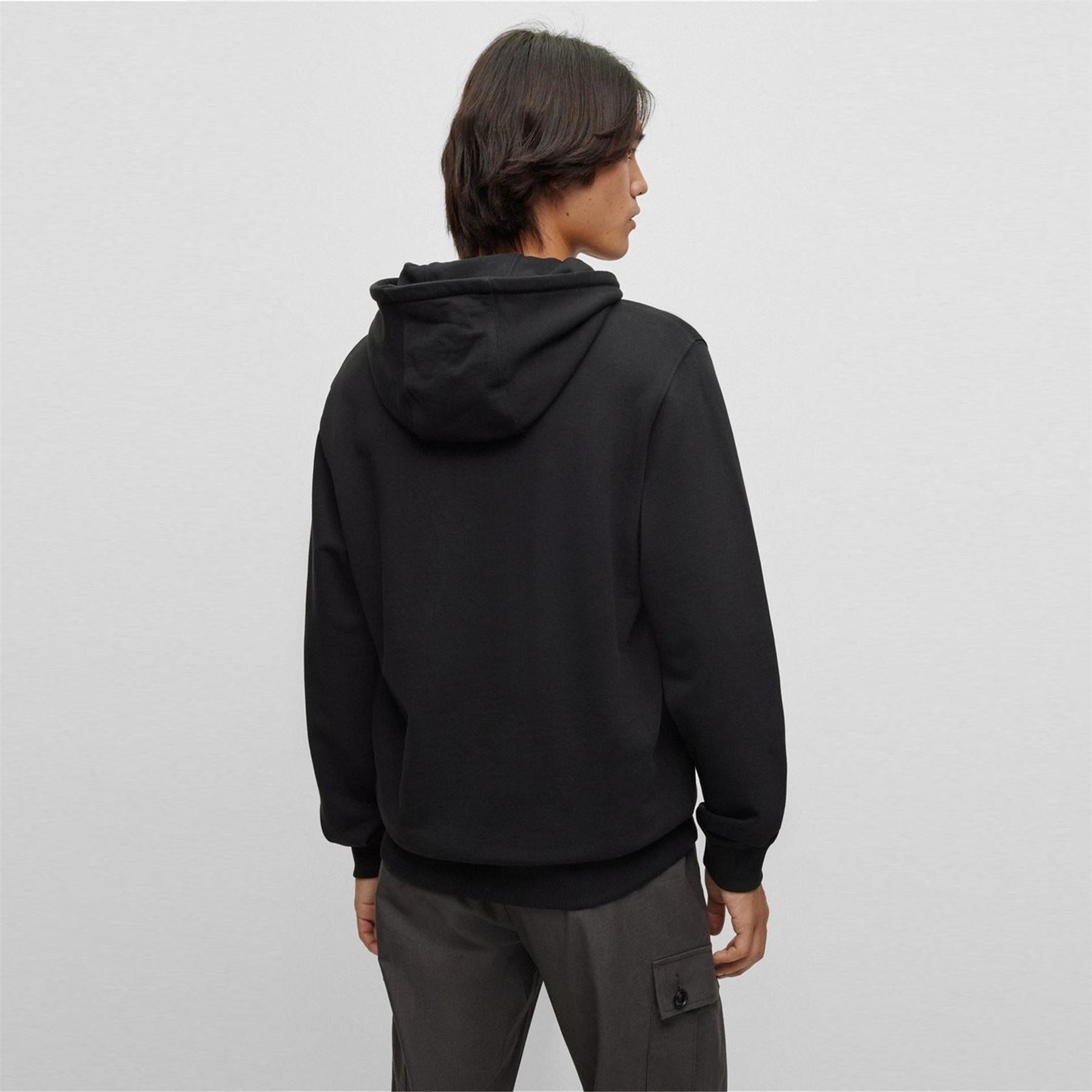 Hugo Graphic Hooded Neck Long Sleeve Sweatshirt