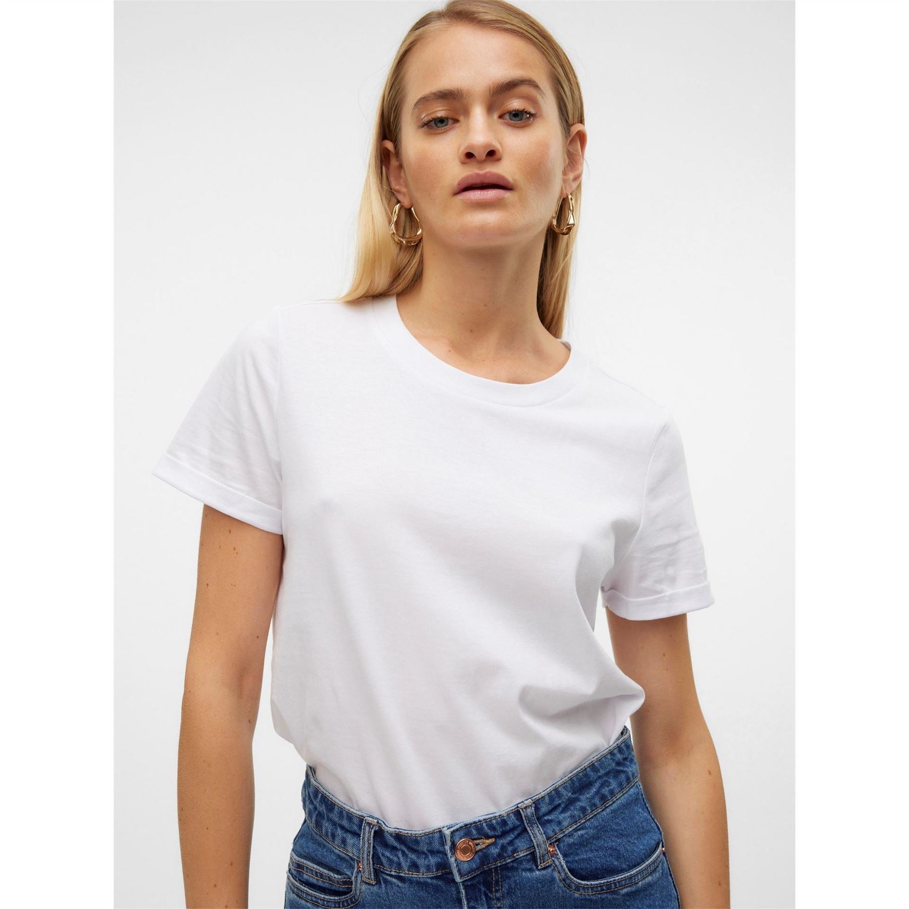 Vero Moda Regular Fit Crew Neck T-Shirt