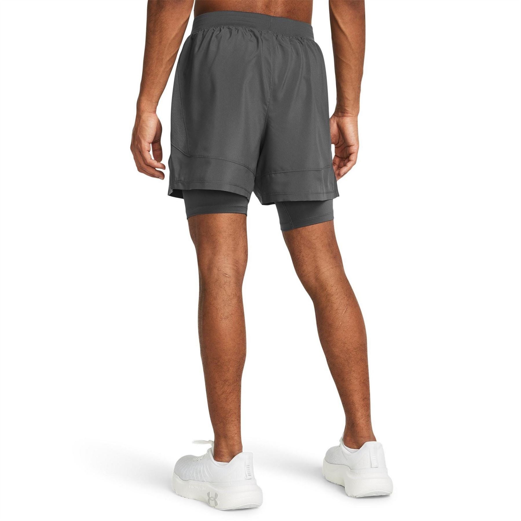 Under Armour Mens Armour Ua Launch 2 In 1 7 Shorts