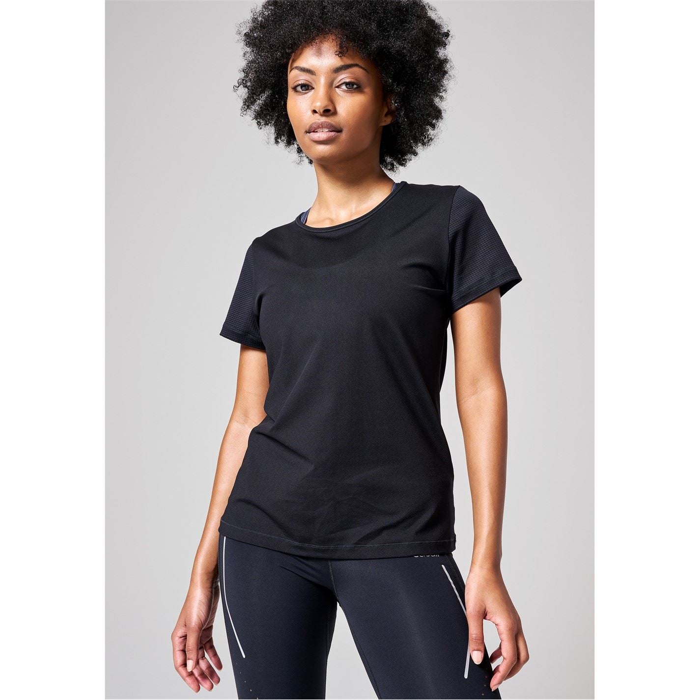Casall Mesh Crew Neck Regular Fit T-Shirt