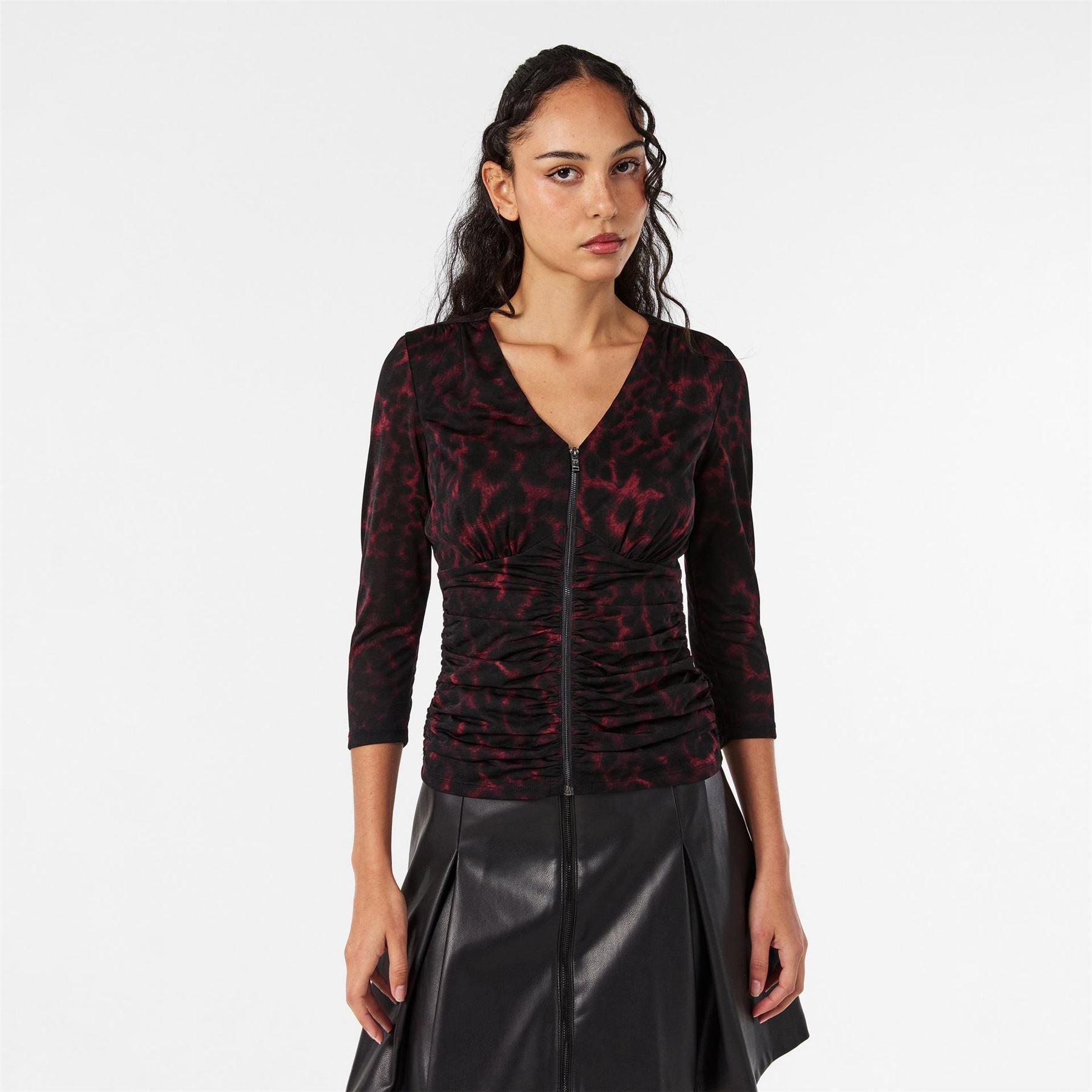 DKNY Long Sleeve Zip T-Shirt