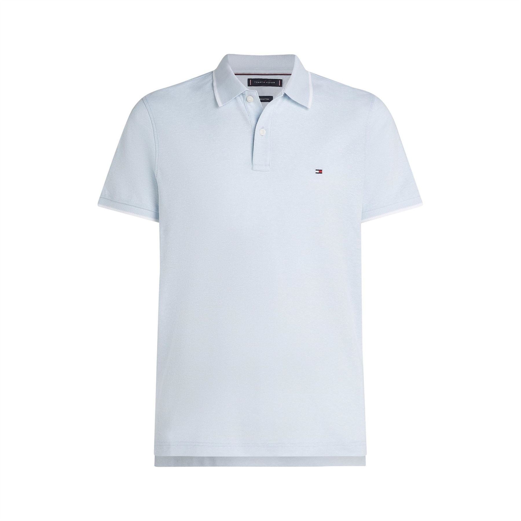 Tommy Hilfiger Linen Pique Regular Fit Short Sleeve Polo Shirt