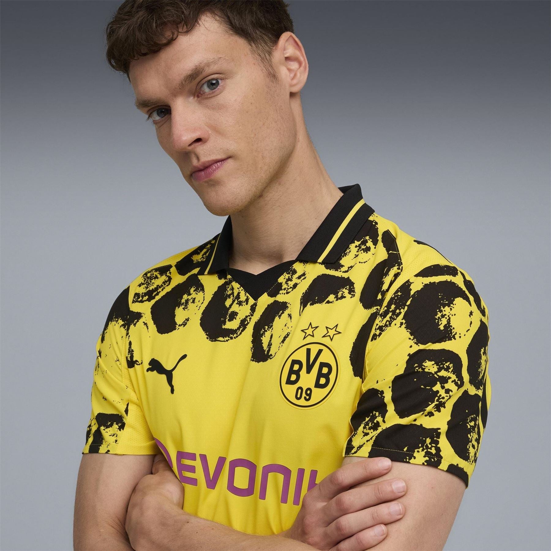 Puma Kidssuper Borussia Dortmund Authentic Home Shirt 2025 2026 Adults