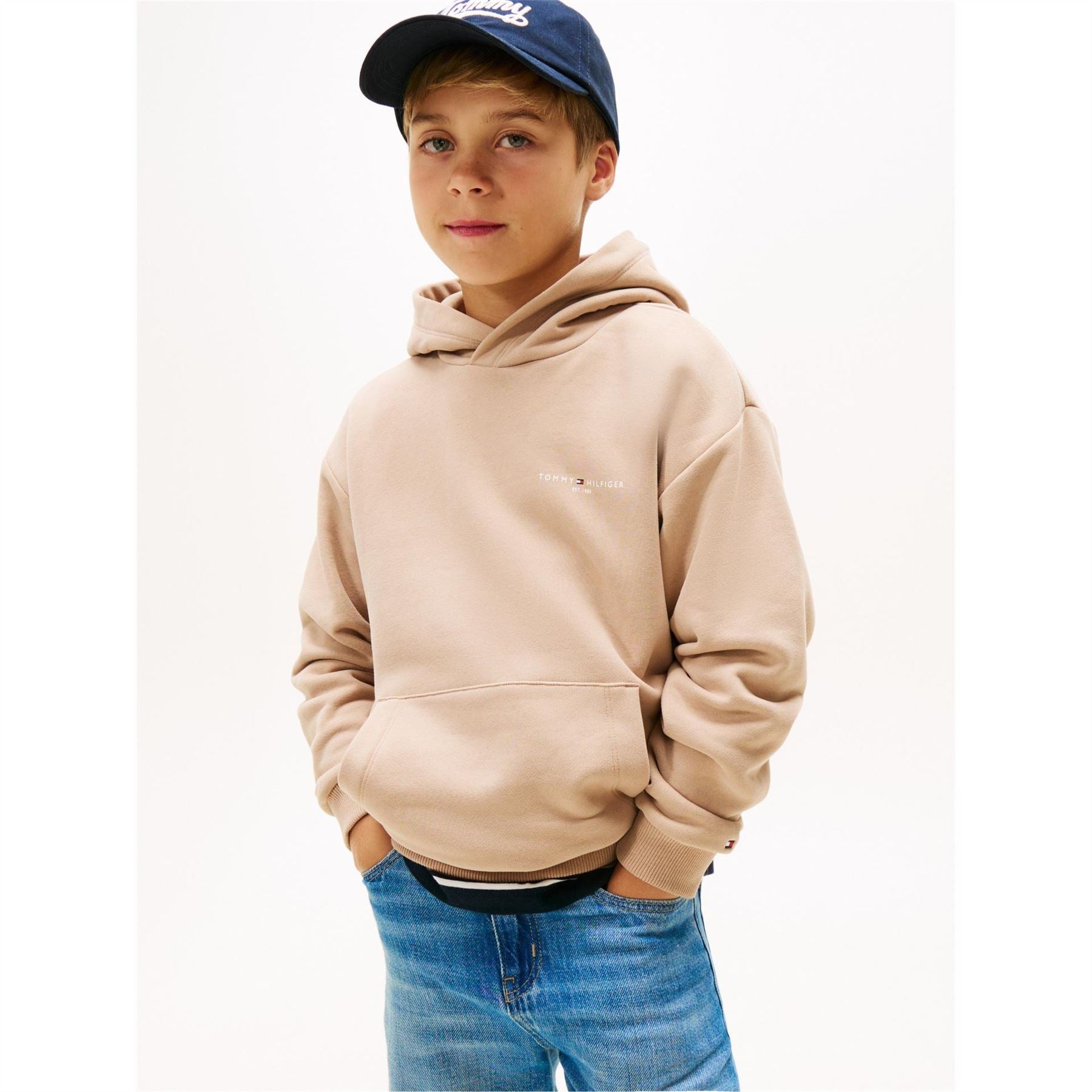 Tommy Hilfiger Hooded Neck Long Sleeve Regular Fit Top