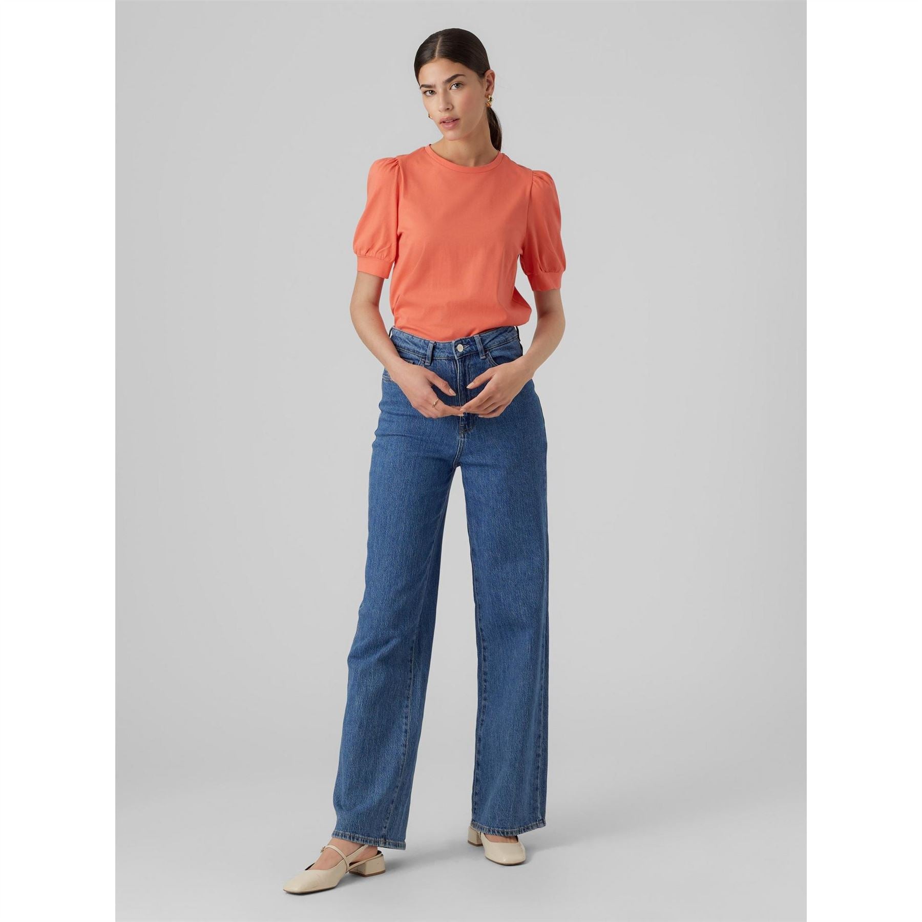 Vero Moda Regular Fit Crew Neck T-Shirt