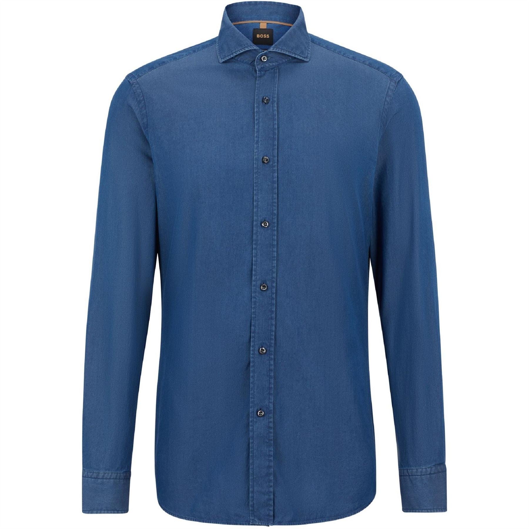 Boss Regular Fit Long Sleeve Spread Collar Shirt