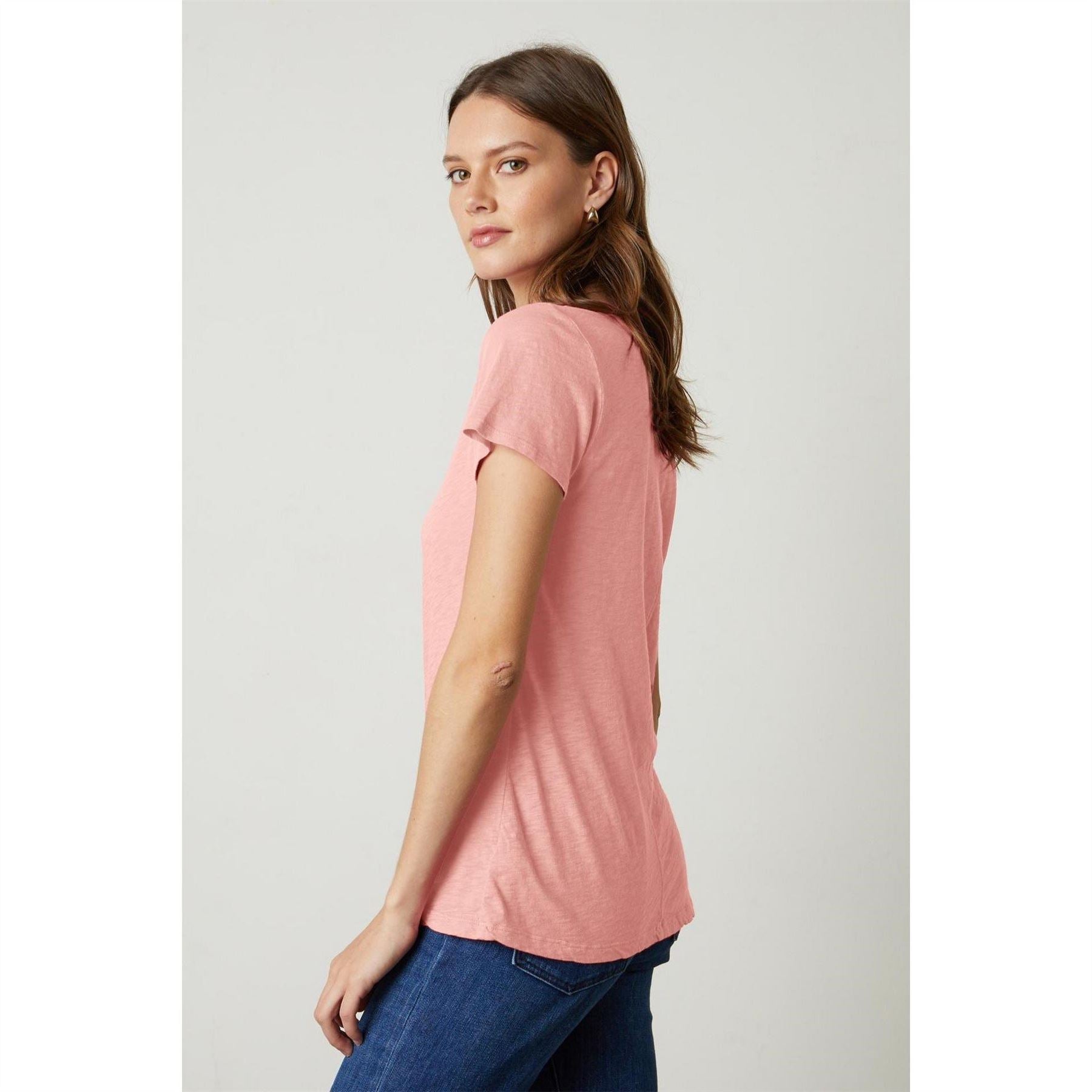 Velvet by Graham and Spencer Regular Fit Crew Neck Short Sleeve T-Shirt
