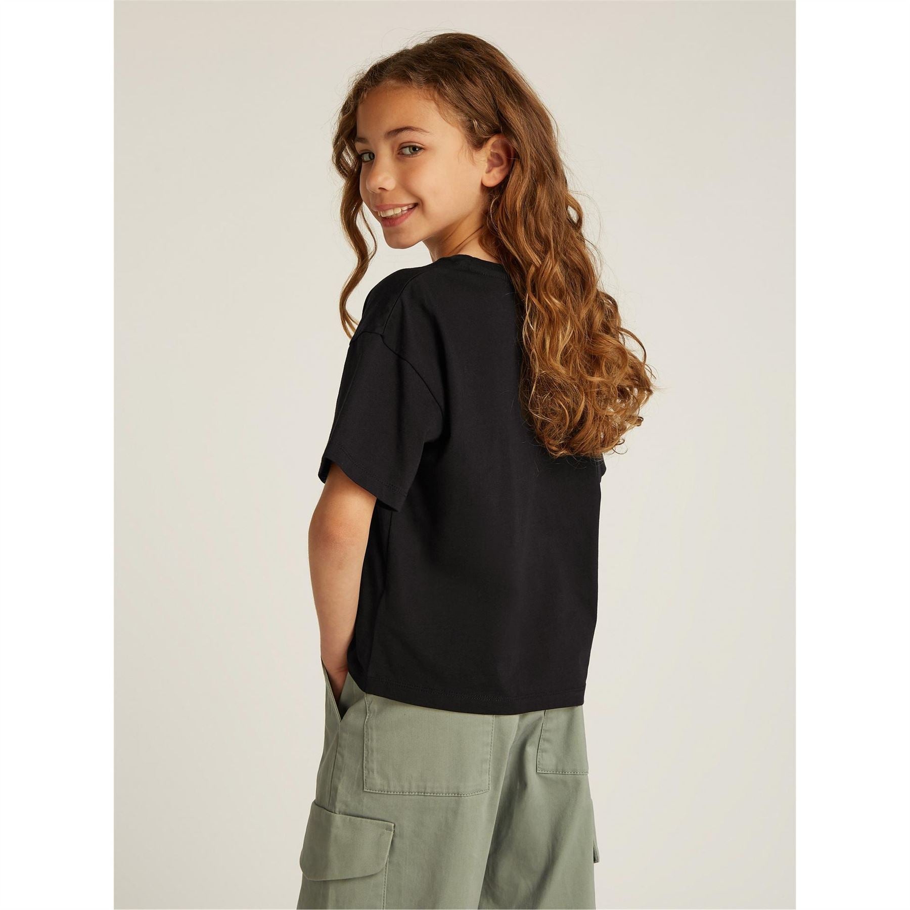 Calvin Klein Jeans CK Logo Boxy Fit Short Sleeve T-Shirt