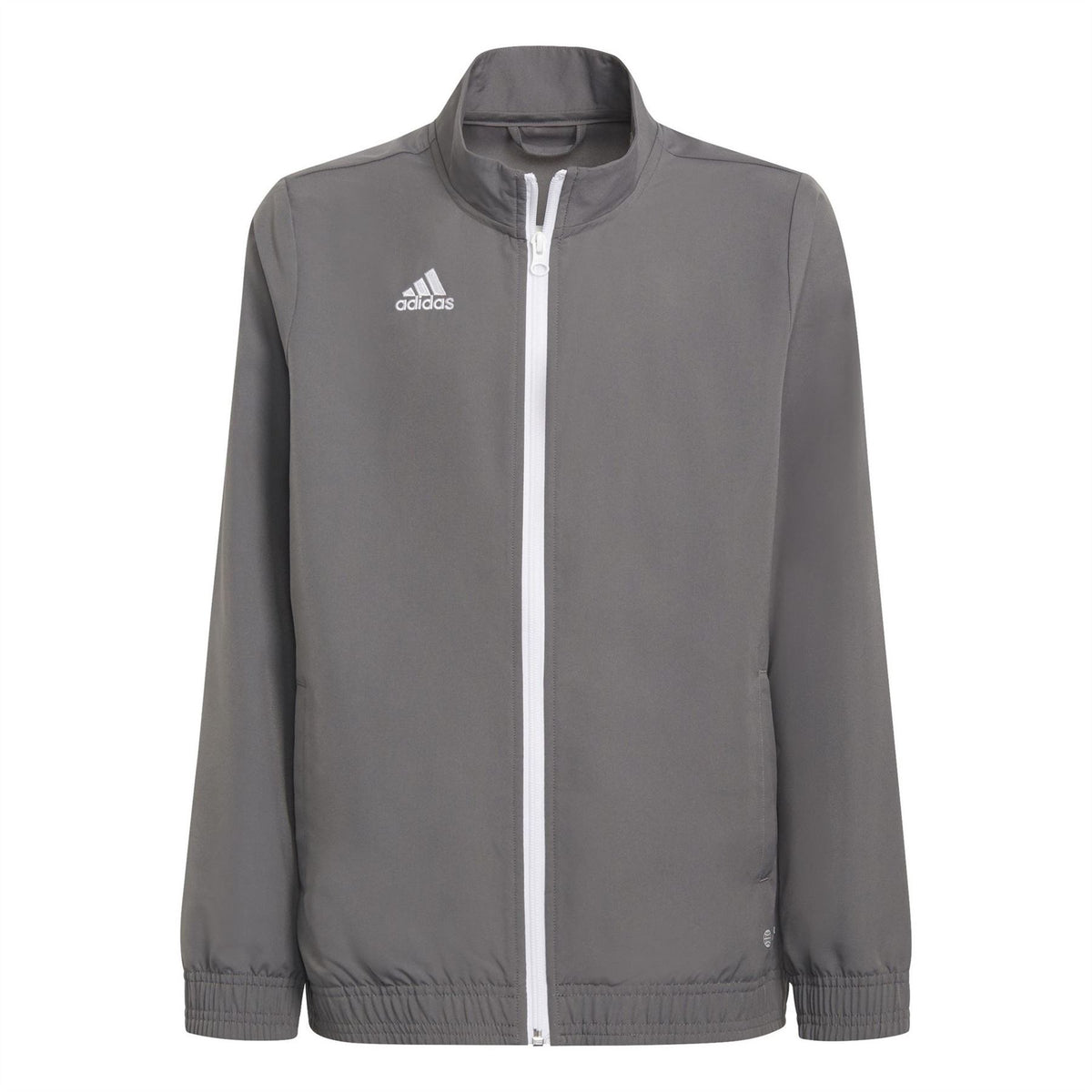 adidas Kids Embroidered Zip Neck Raglan Sleeve Athletic Top