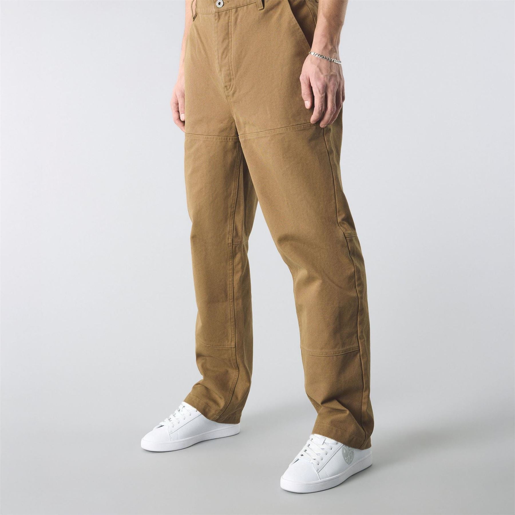 Pretty Green Front Pocket Straight Cargo Trousers