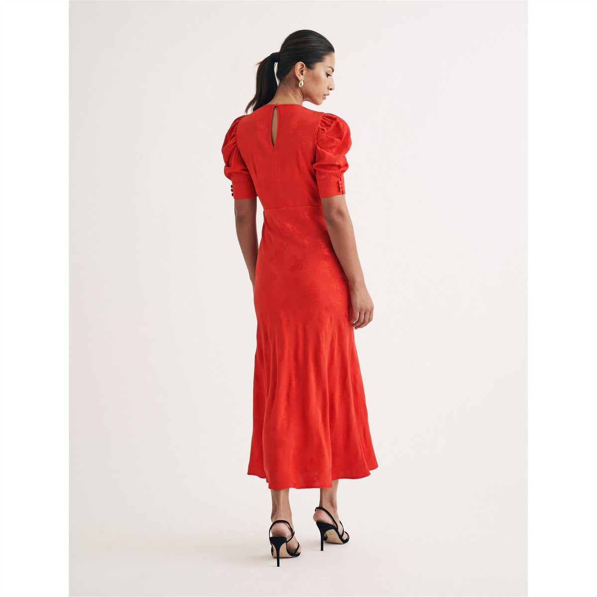 Nobodys Child Moira Crew Neck Midi A-Line Dress