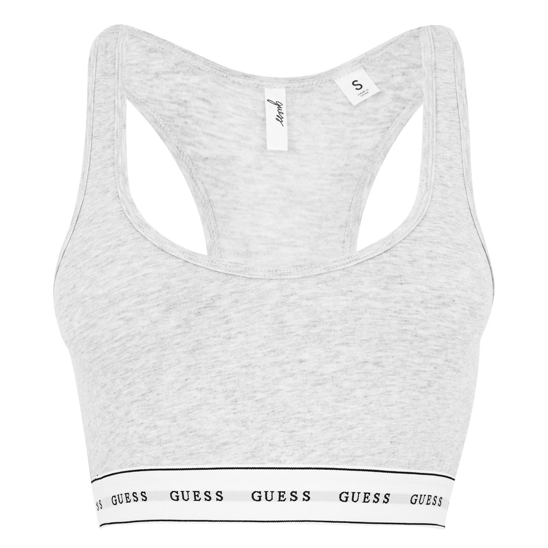 Guess Scoop Neck Sleeveless Waist Length Bra
