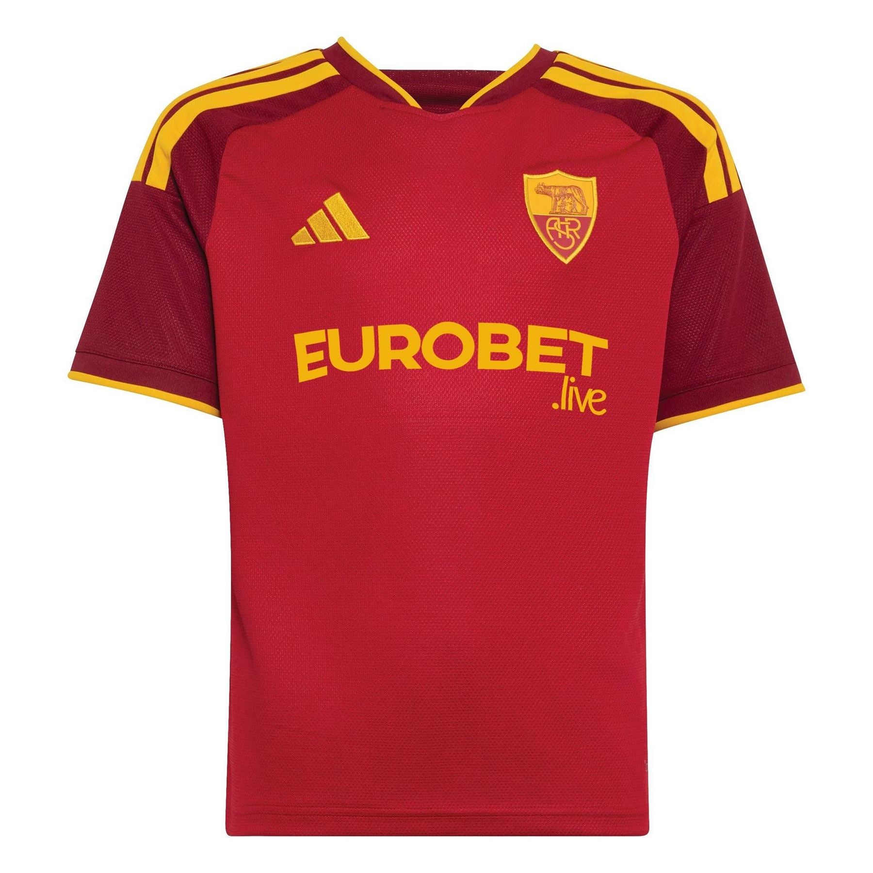 adidas Roma Home 24 25 Short Sleeve Aeroready Football Shirt