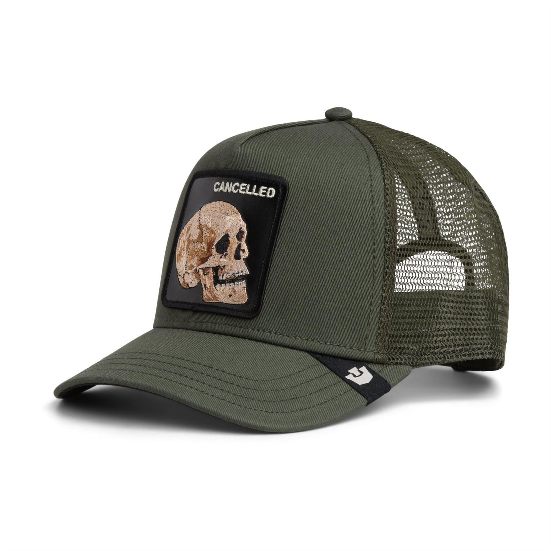 Goorin Bros Adjustable Trucker Cap with Pre-Curved Brim