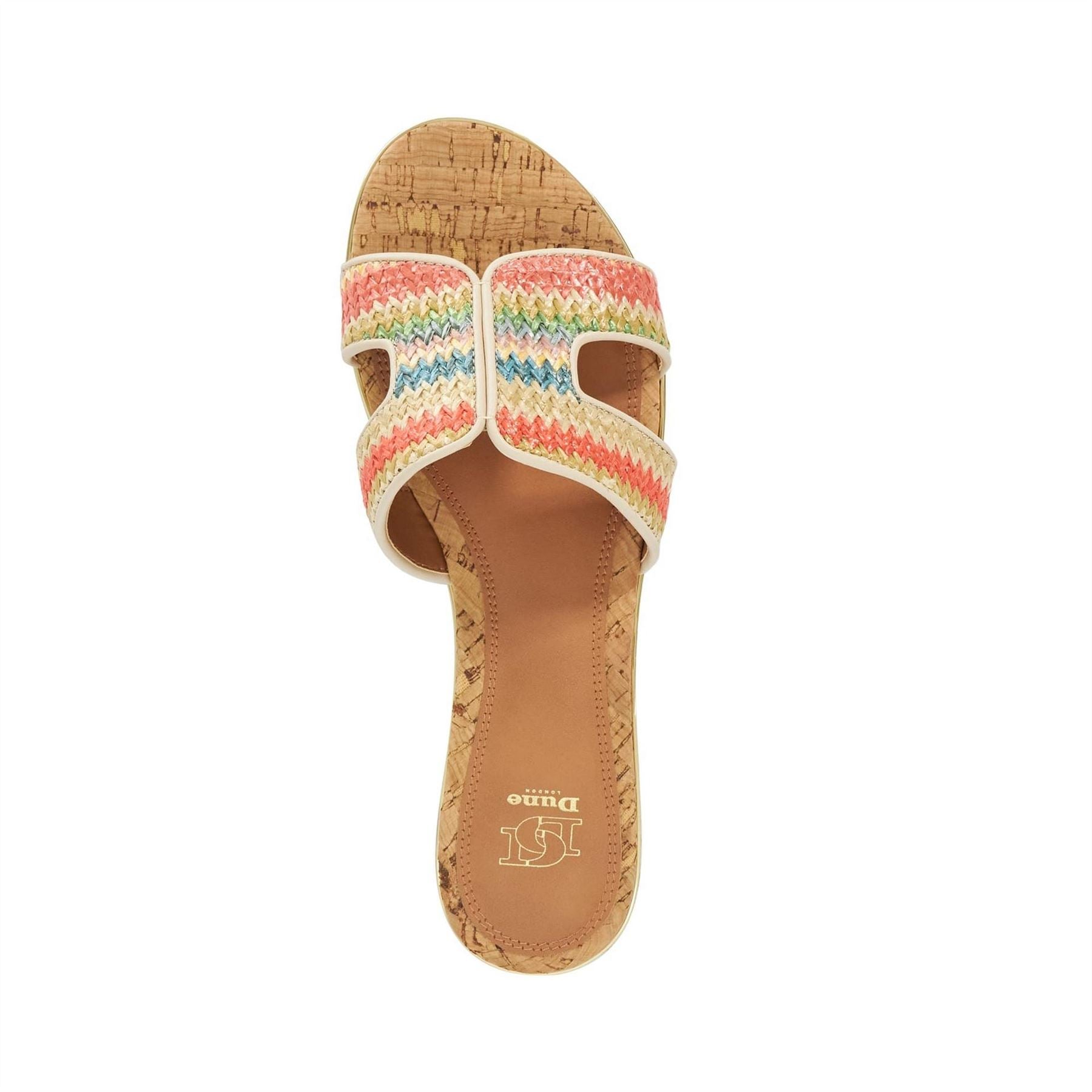 Dune London Open Toe Flatform Slide Sandals