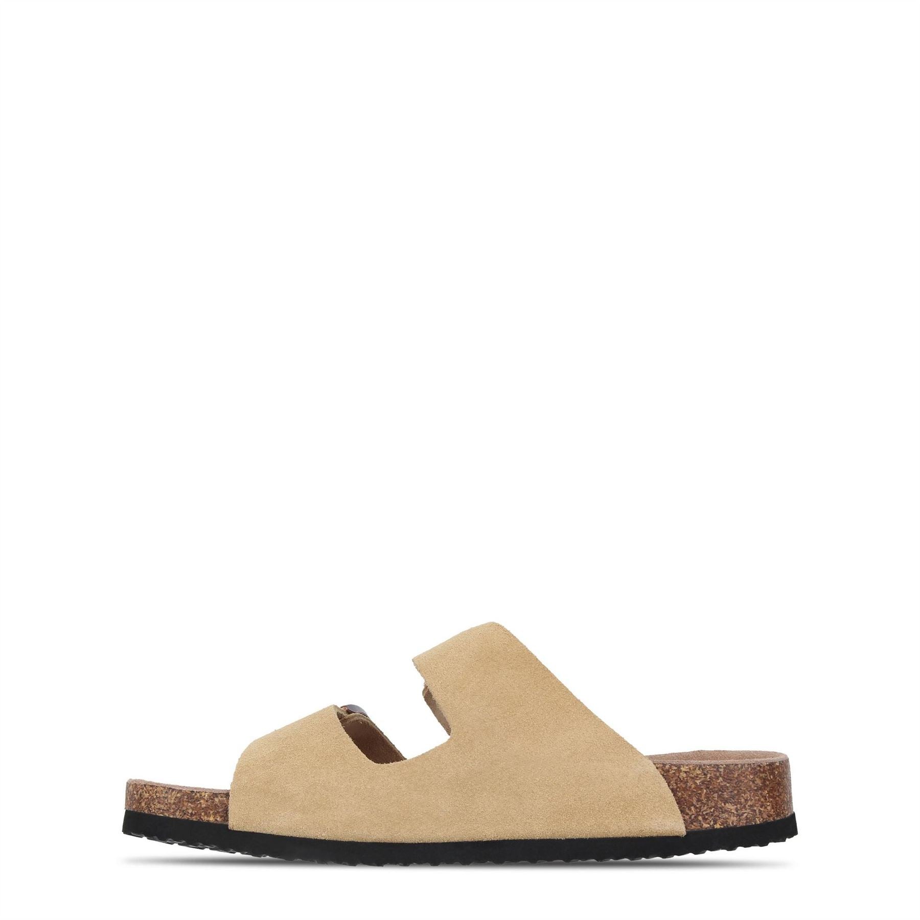 Jack Wills Cork Strap Open Toe Slide Sandals