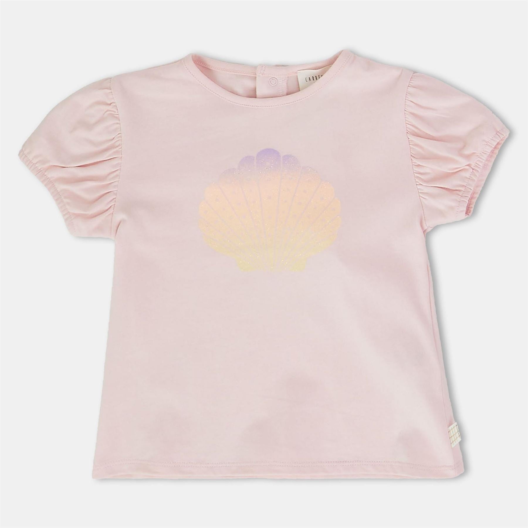 Carrement Beau Regular Fit Puff Sleeve Crew Neck T-Shirt