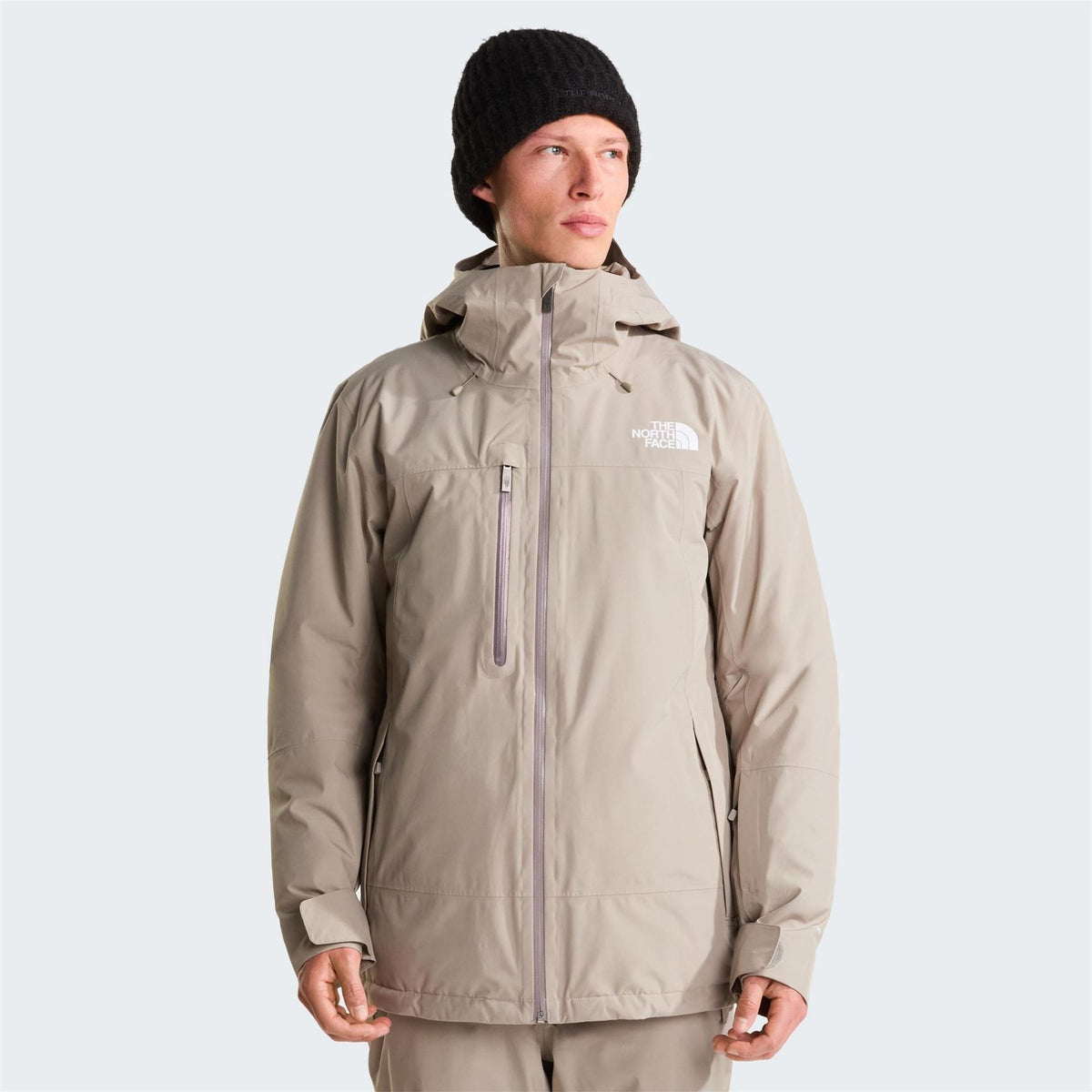 The North Face Descendit Hooded Full Zipper Ski Jacket with Chest Pocket