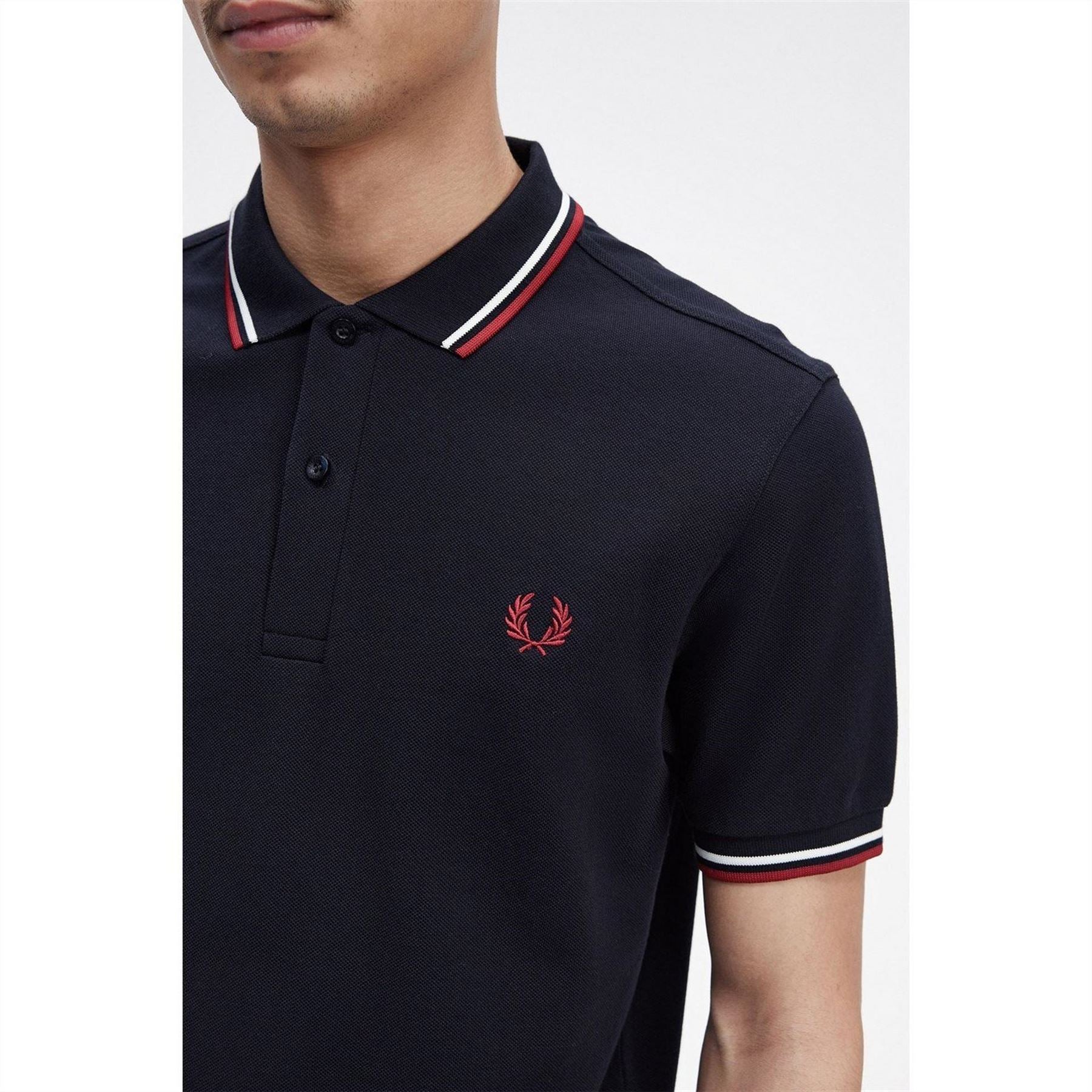 Fred Perry Sleeve Twin Tipped Polo Shirt