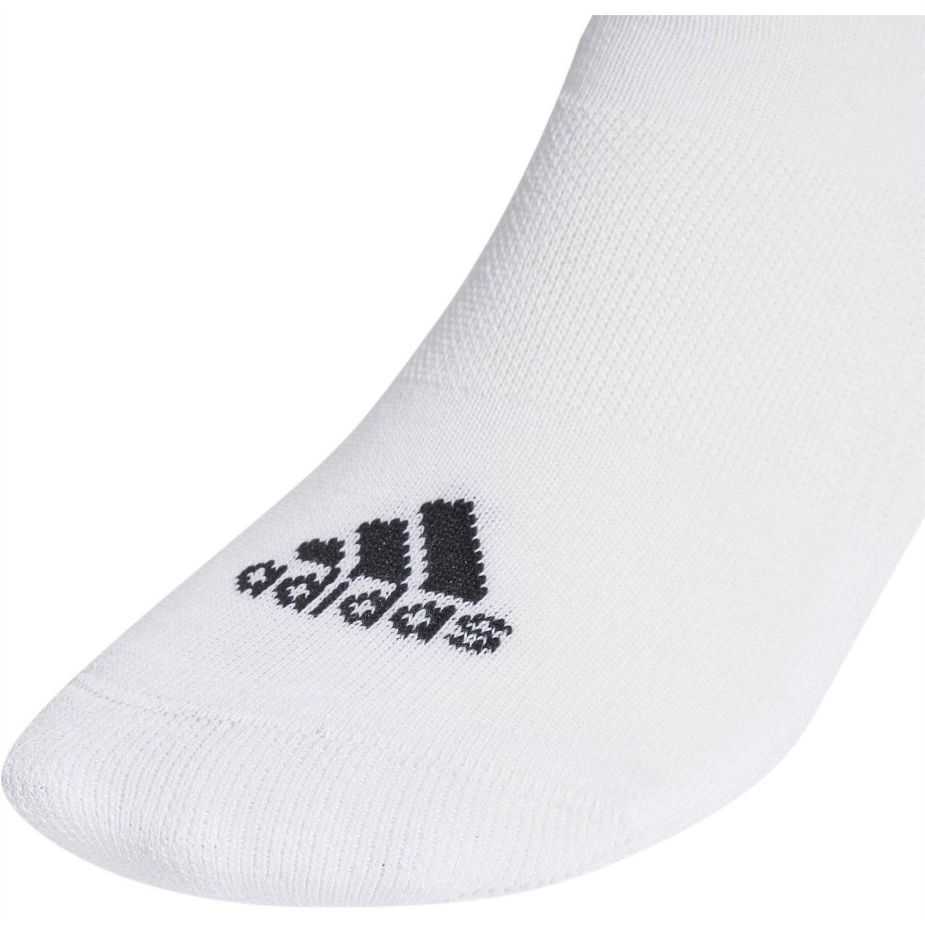 adidas Womens 3 Stripes Cushioned Sportswear Socks 3 Pairs