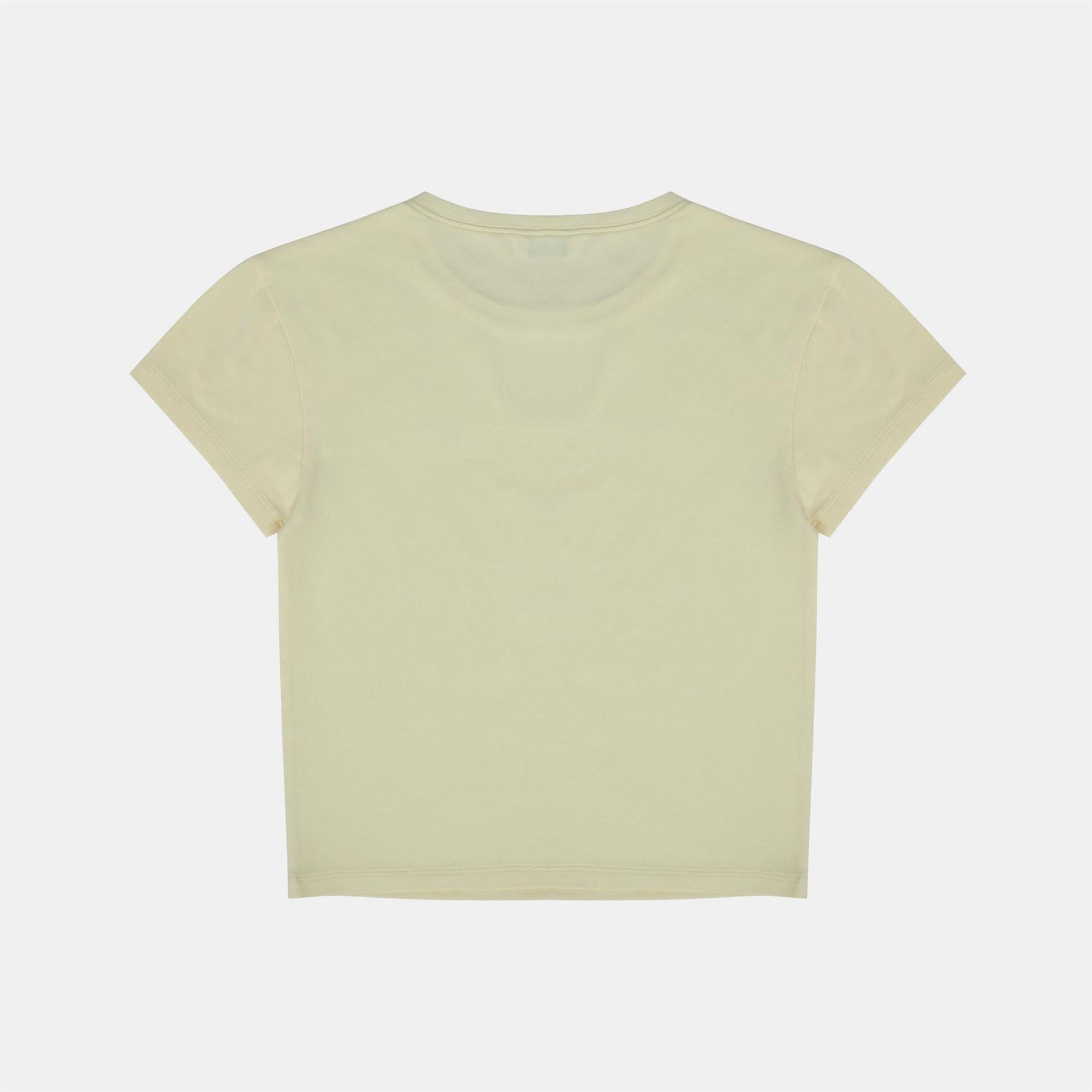 Jack Wills Graphic Cotton Short Sleeve Crew Neck Print Crop Top