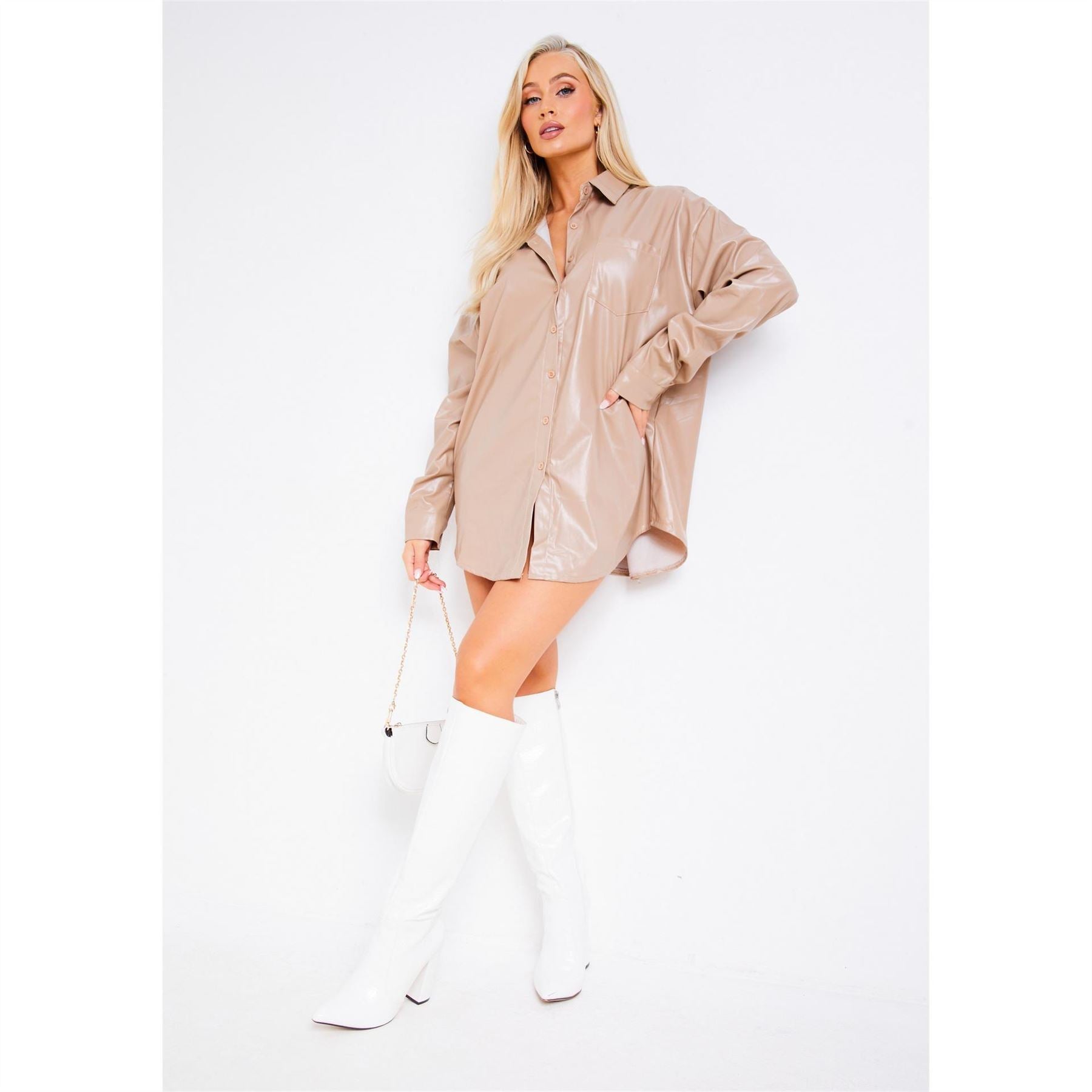 Missy Empire Leather PockeT-Shirt