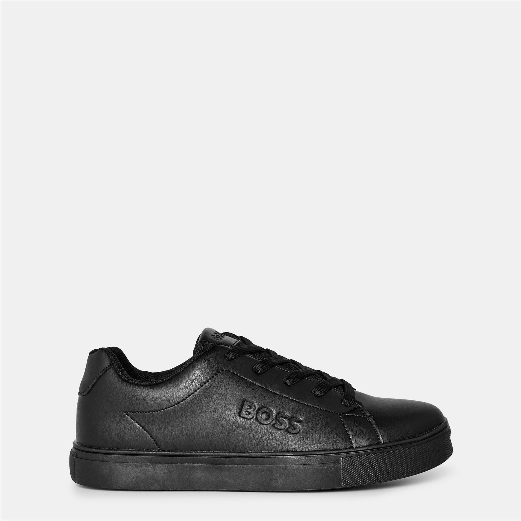 Boss Logo Print Low Top Lace-Up Sneakers