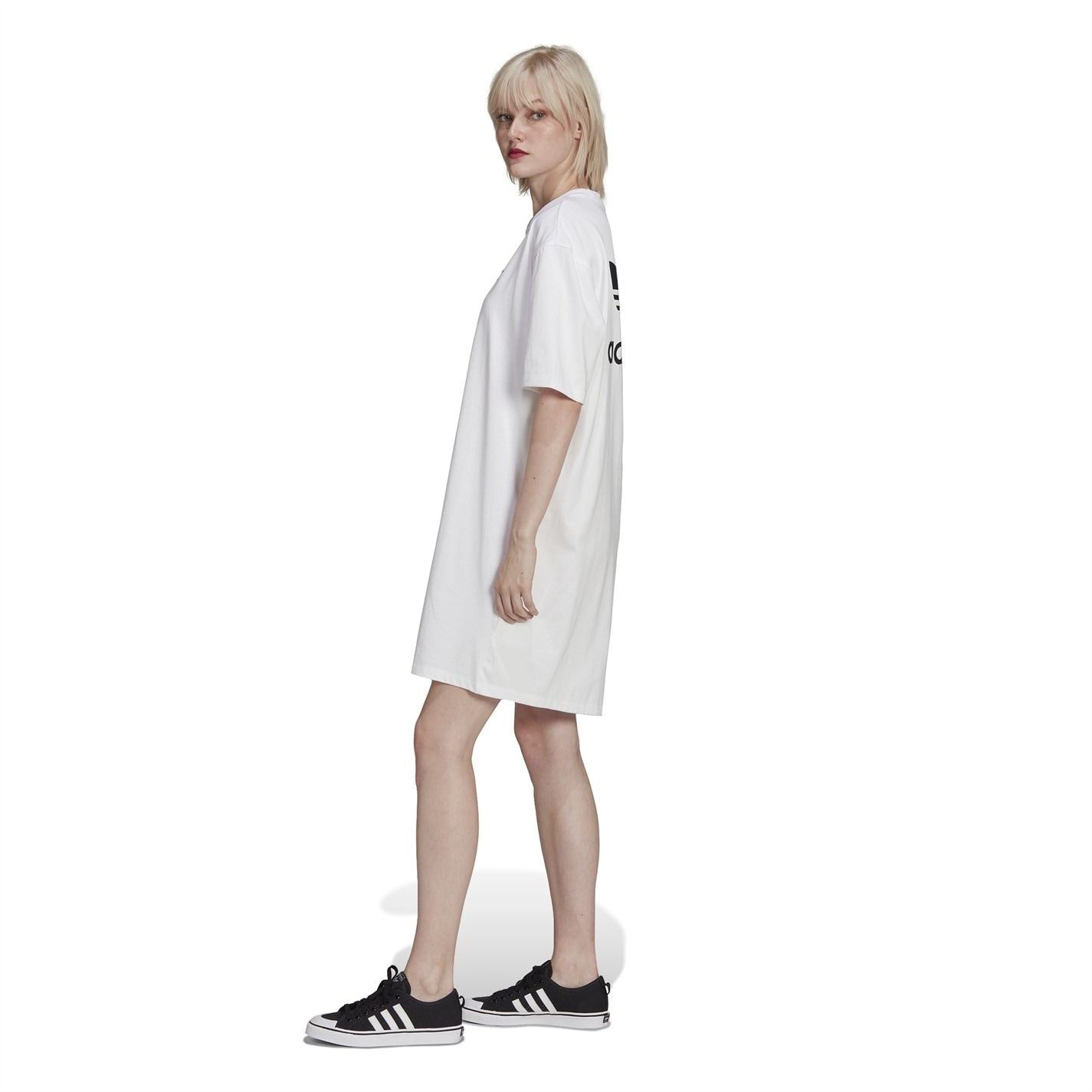 adidas Originals Crew Neck Knee T-Shirt Dress