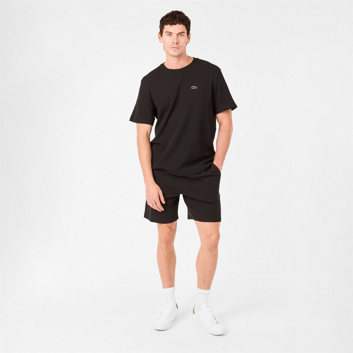 Lacoste Waffle Bermuda Shorts with Elasticated Waistband