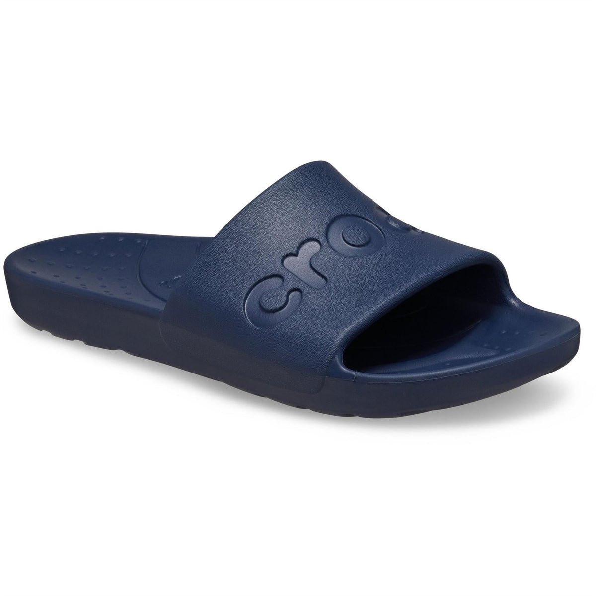 Crocs Logo Print Flatform Slides