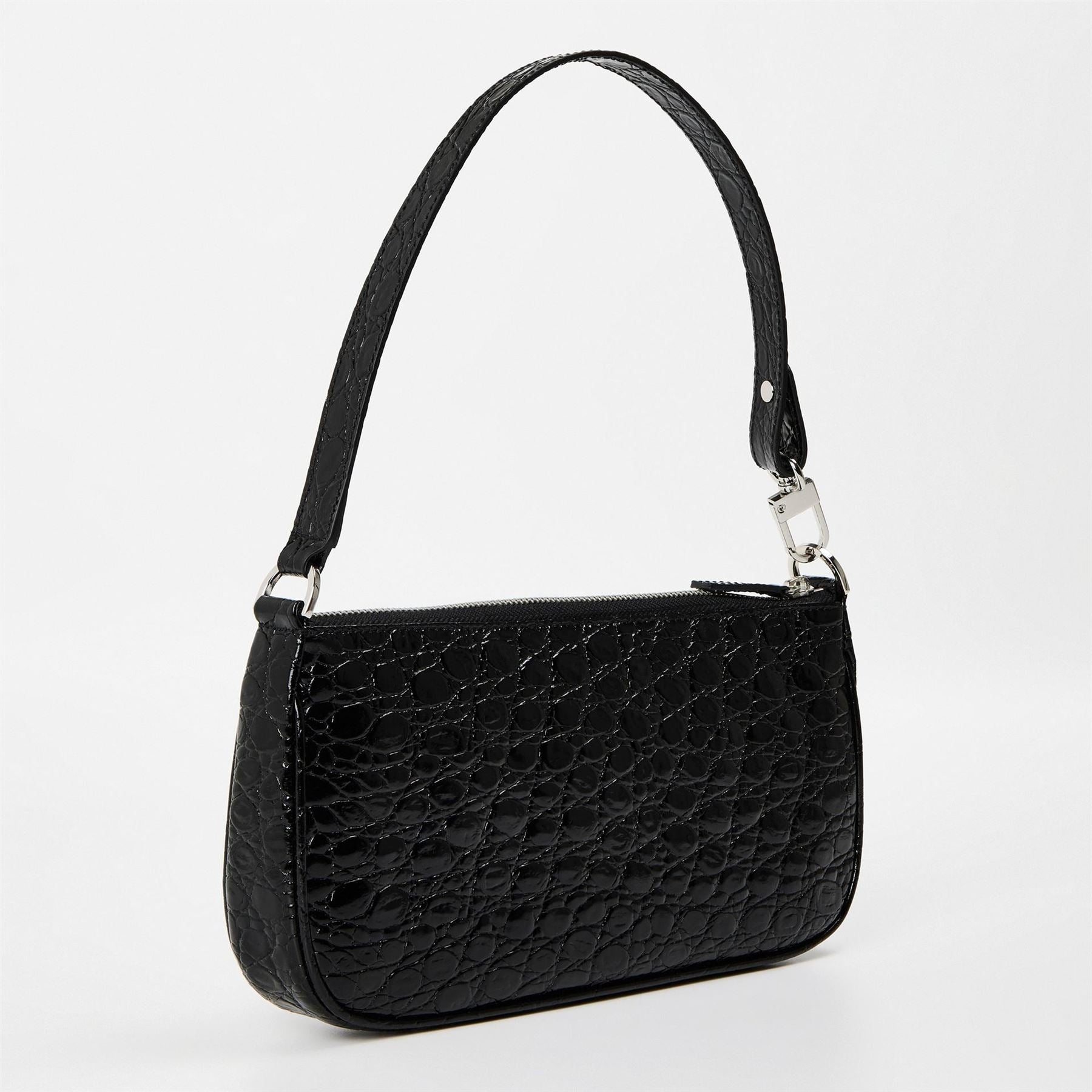 By Far Embossed Leather Shoulder Bags