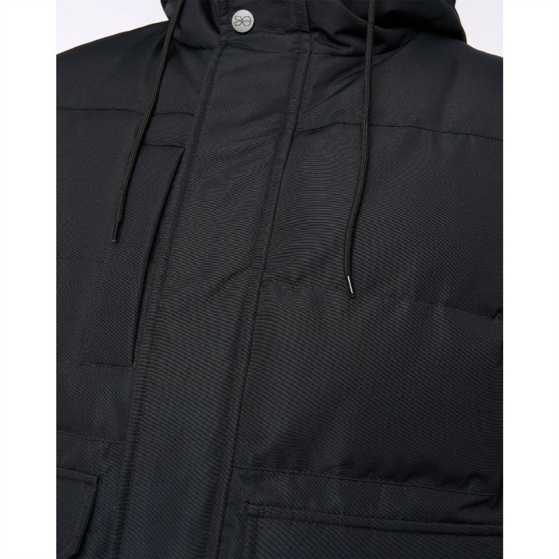 Crosshatch Fur Lined Hood Jacket