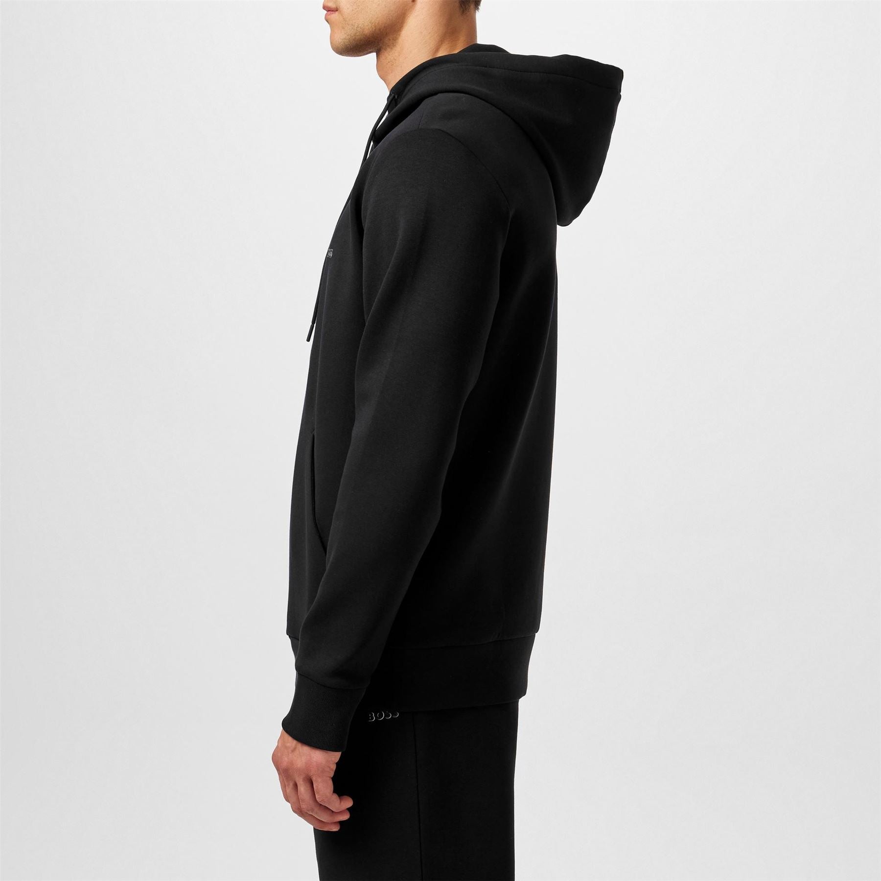 Boss BOSS GREEN Full Zip Hoodie with Adjustable Drawstring Hood   Streamlined Design