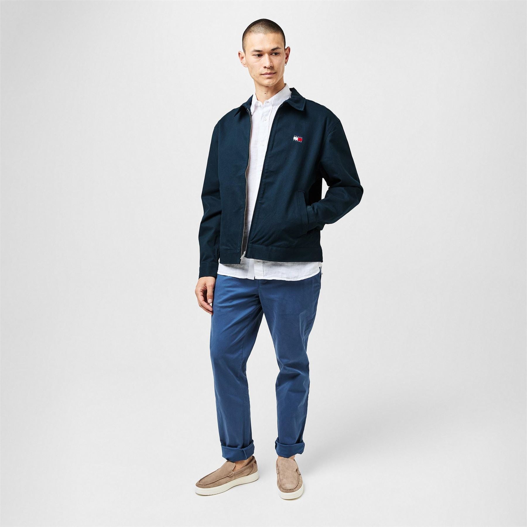 Tommy Jeans Hooded Ribbed Cuff Relaxed Fit Overshirt