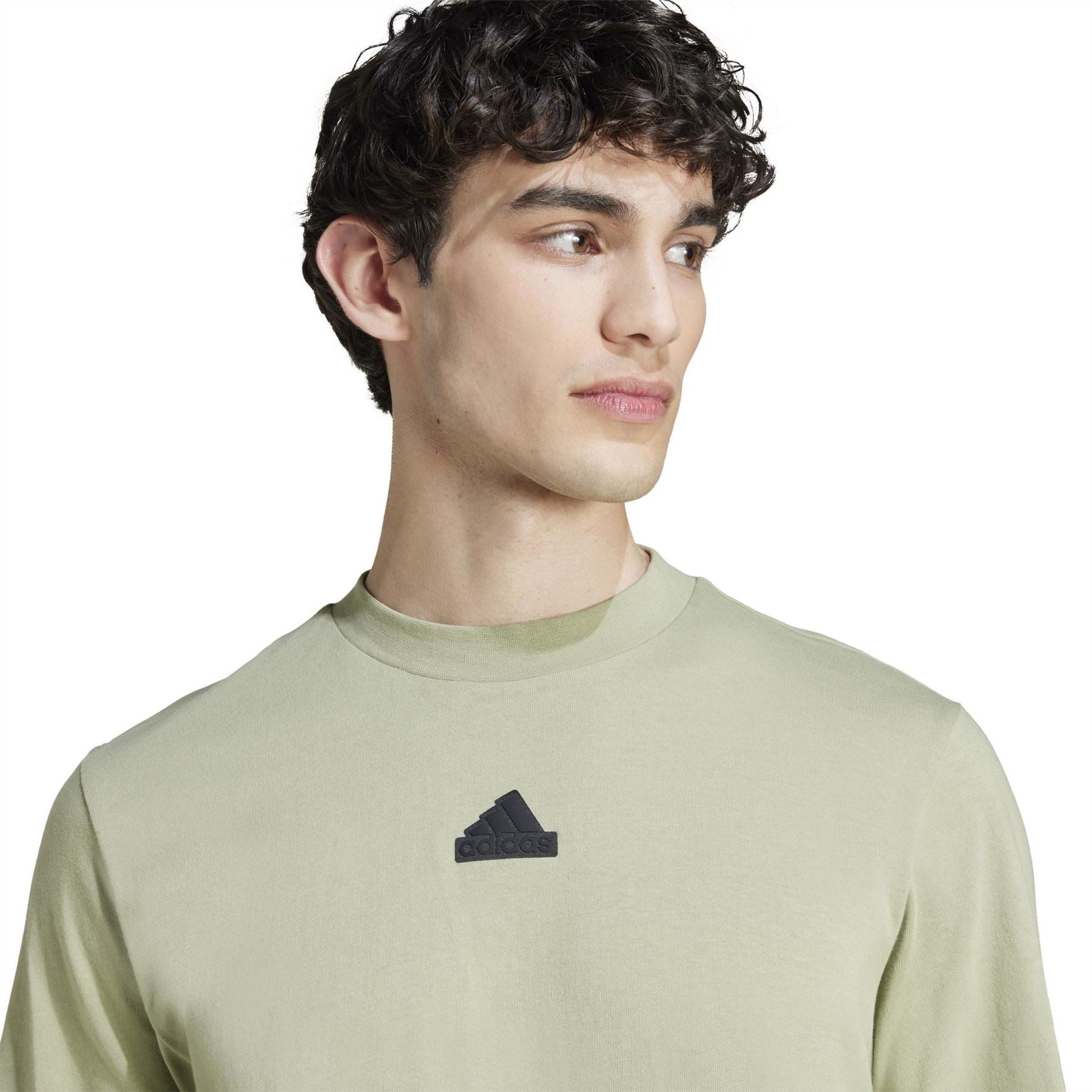 adidas Crew Neck Short Sleeve Jersey T-Shirt with Side Stripes