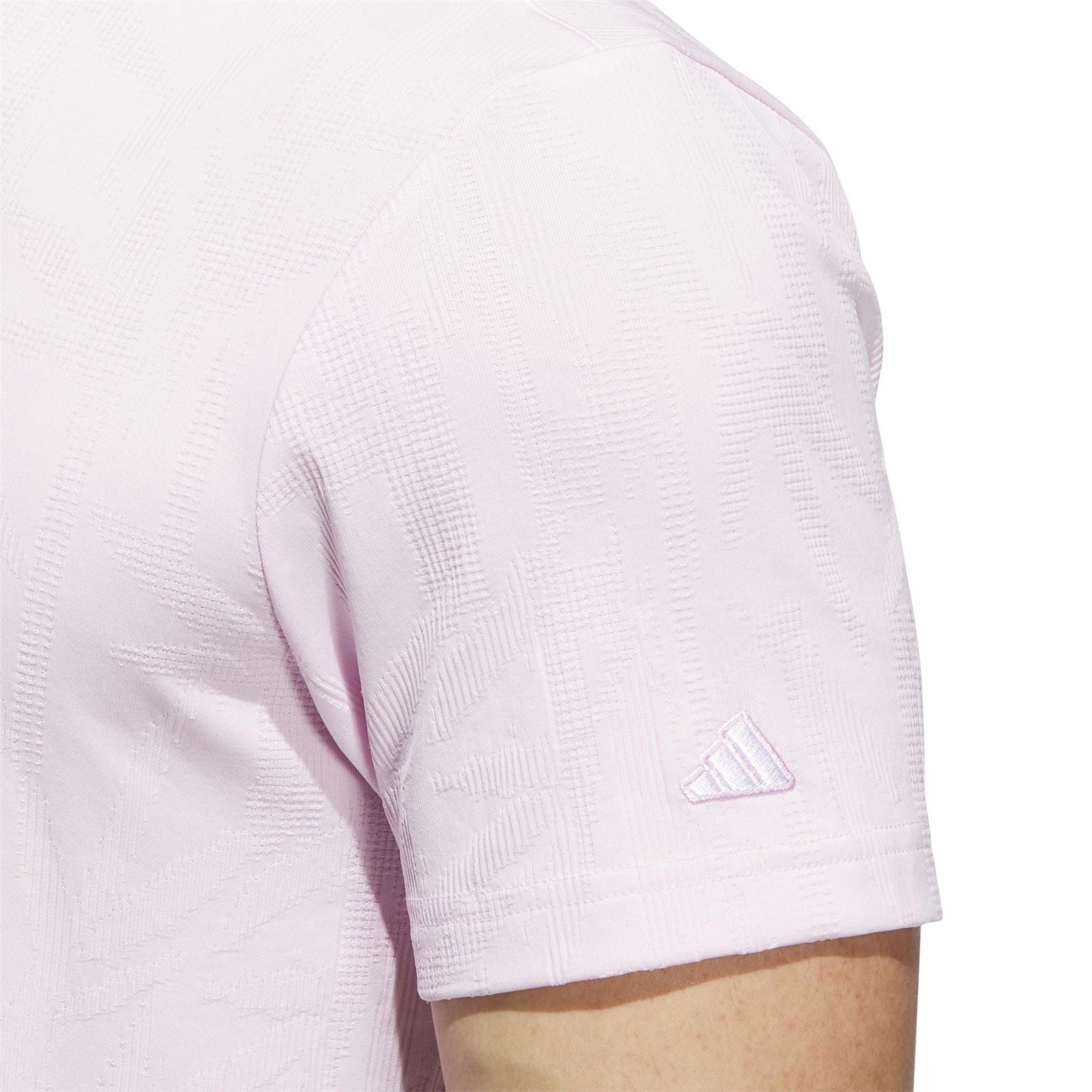 adidas Go To Text Short Sleeve Performance Polo Shirt