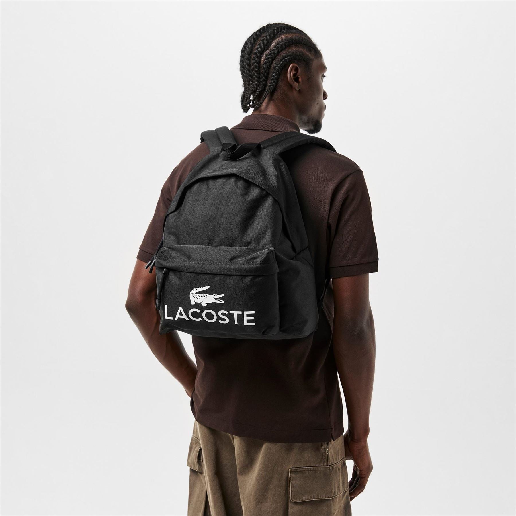 Lacoste Sport Backpack with Crocodile Print