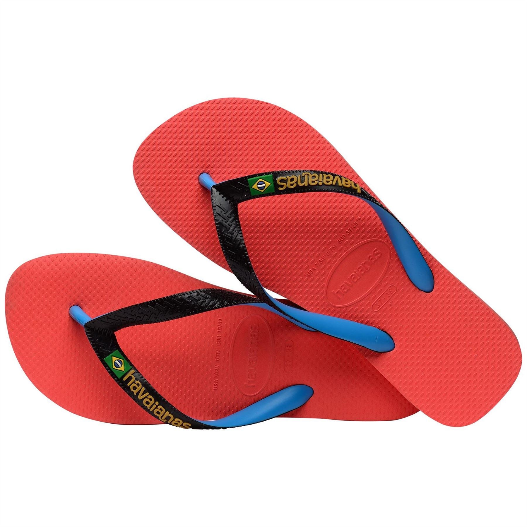 Havaianas Hav. Brasil Mix Leaf Green Marine B Flip Flops Womens